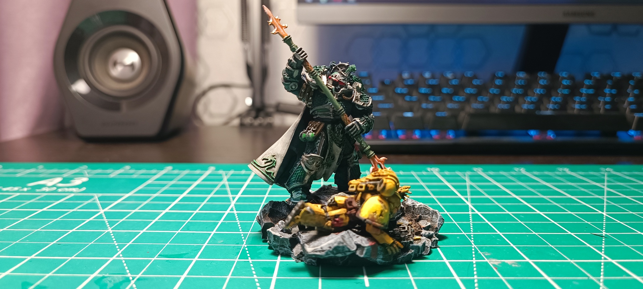 Alpharius (Warhammer 40k) - My, Warhammer 40k, Painting miniatures, Longpost