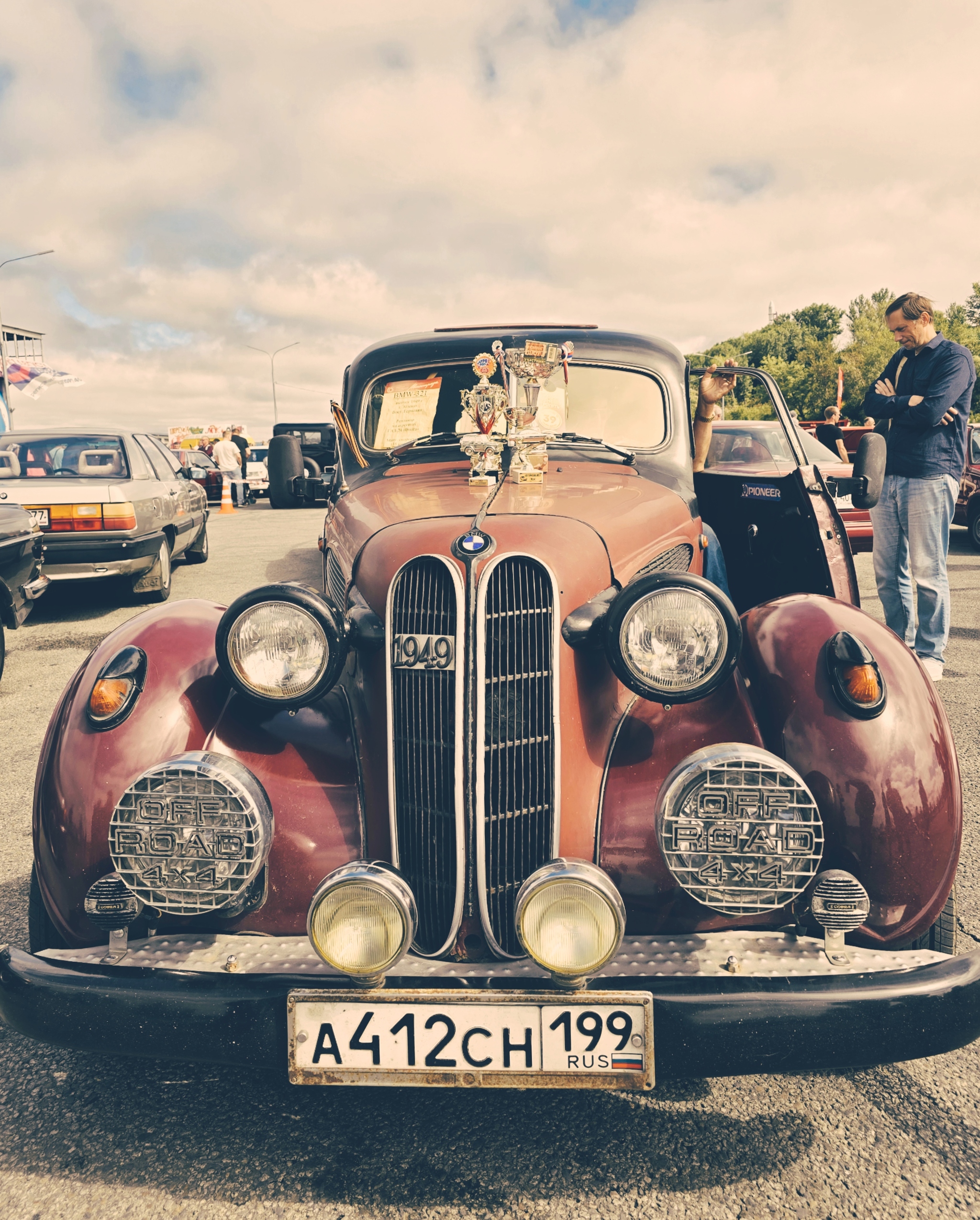 Ретро автомобили - Моё, Ретроавтомобиль, Калуга, BMW, Cadillac, Lincoln, Набережная, Мобильная фотография, Длиннопост