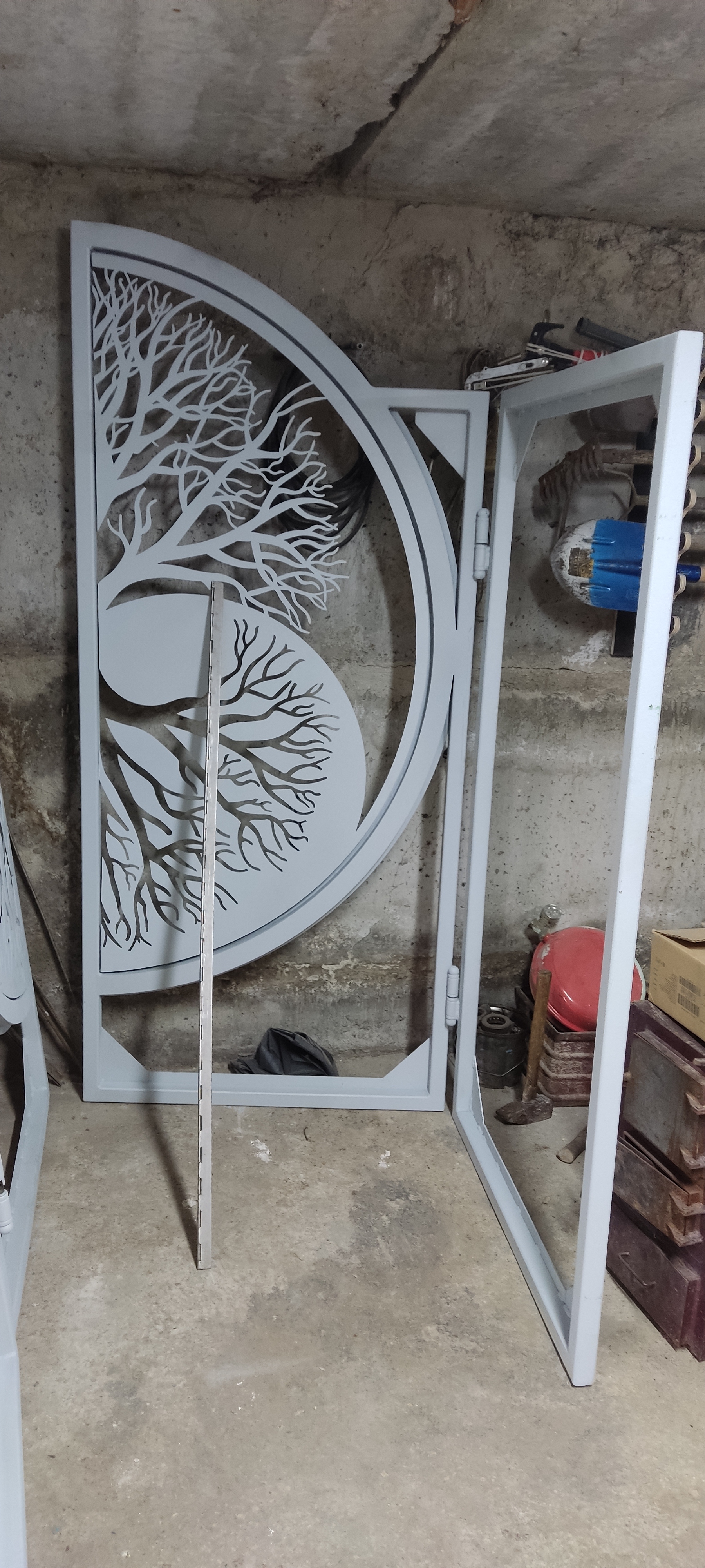 Completion of the gate project - My, Design, Gates, Yin Yang, Woodworking, Tree of life, Longpost