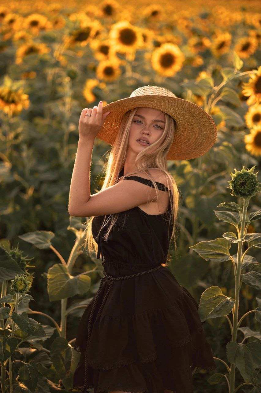 Sunflowers and which lady among them steals the campaign - beauty, The photo, Girls, PHOTOSESSION, Professional photo shoot, Fashion model, Professional shooting, Beginning photographer, Video, Youtube, Longpost