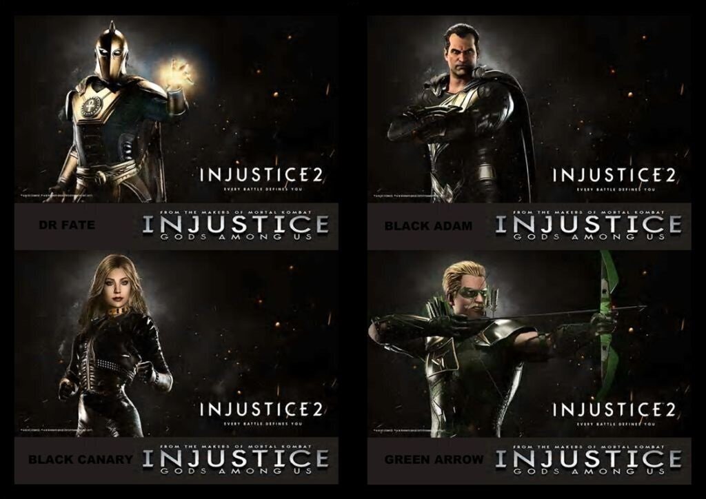 Injustice Fighting Roster - Все персонажи ... - Файтинг, Mortal Kombat, Injustice, Injustice: Gods Among Us, Injustice 2, Супергерои, DC Comics, Лига справедливости вселенная DC Comics, Бэтмен, Супермен, Бэтмен против Супермена, Черепашки-Ниндзя, Длиннопост