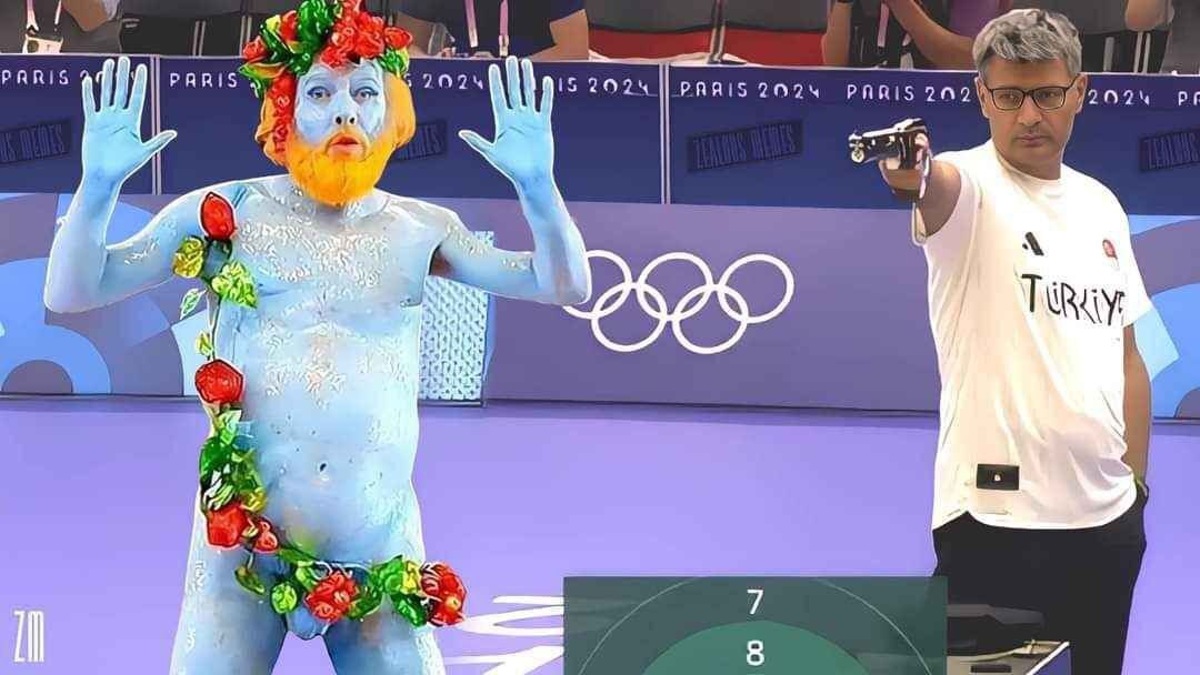 That's who he was aiming at - Olympic Games, Humor