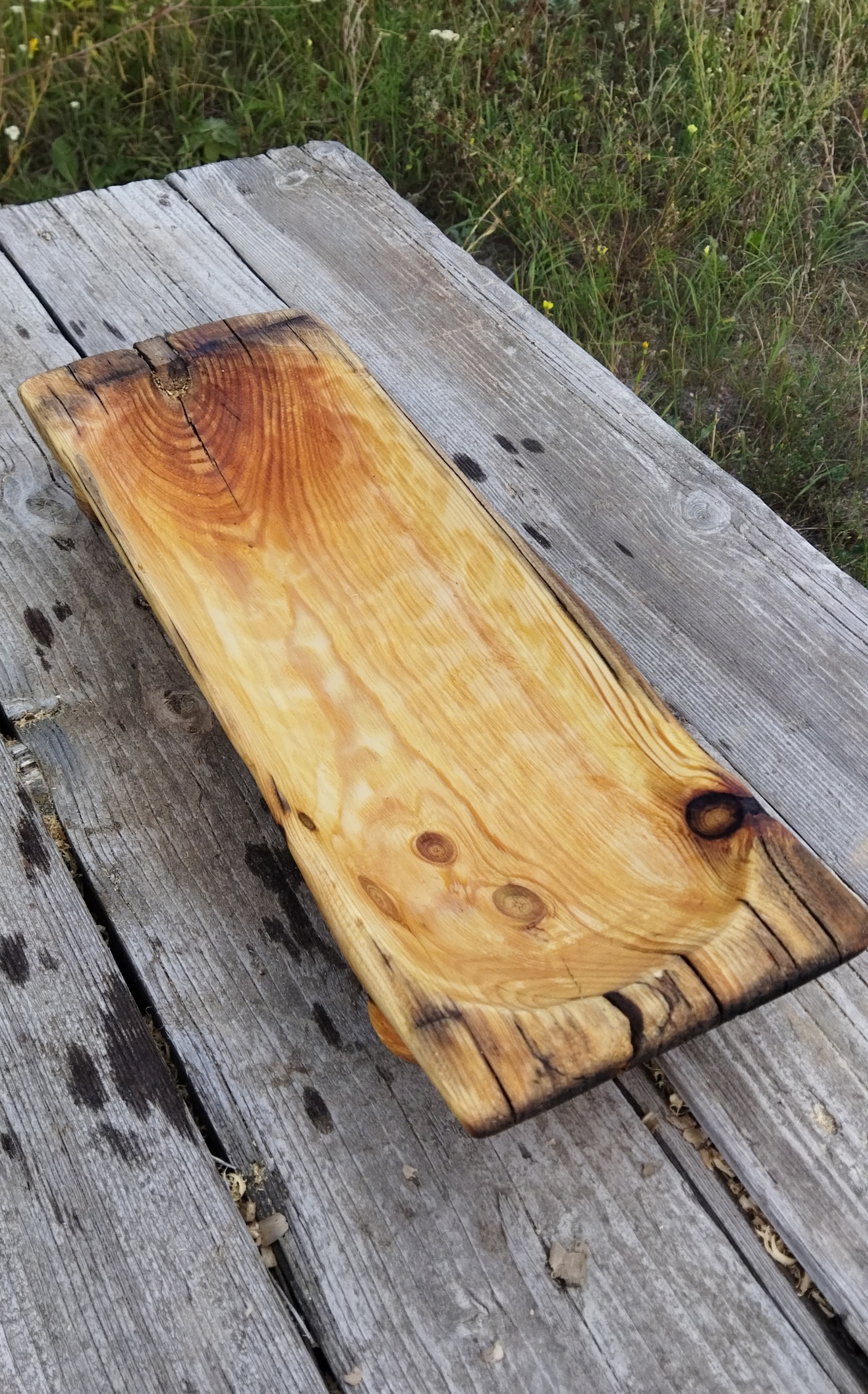 Broken trough! - My, Wood carving, Thread, Woodworking, With your own hands, Tree, Bulgarian, Bowl, Tray, Dacha, Pine, Longpost, Needlework with process