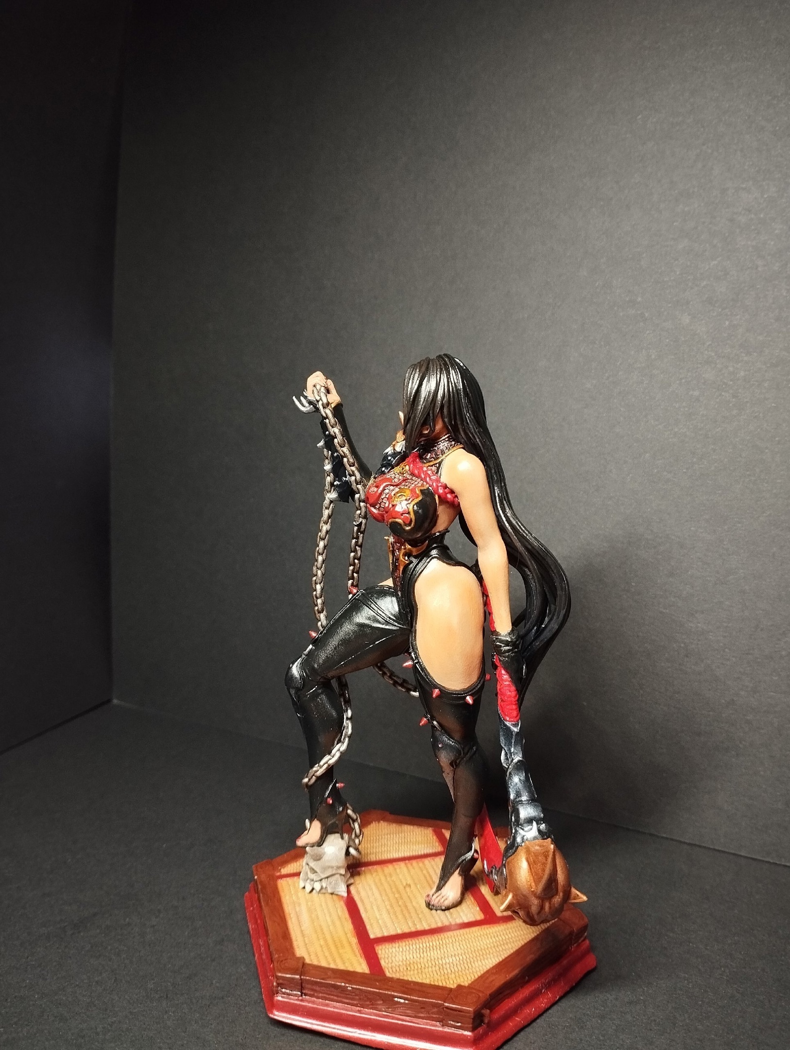 Anime model, printed on a 3D printer, photopolymer resin material - My, Painting miniatures, Miniature, Hobby, Painting, Anime, 3D печать, Longpost