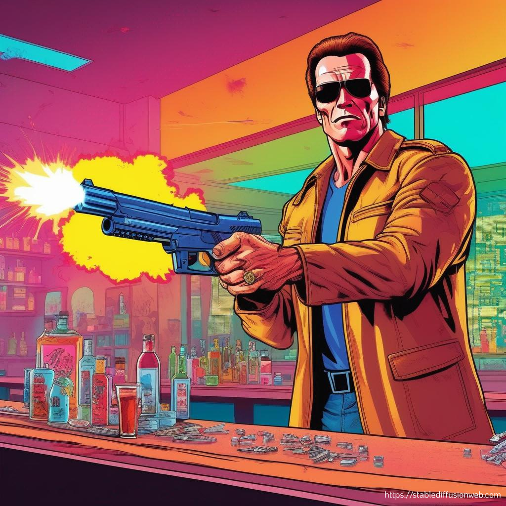 The Terminator walks into a bar... In the GTA game - Terminator, Gta, Humor, Yandex Zen (link)