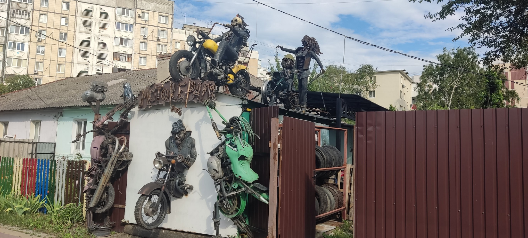 Reply to the post “Blacksmith, welder, sculptor” - My, Scrap metal, Welding, Sculpture, The photo, Belgorod, Creation, Garage Art, Reply to post, Longpost, Motorcyclists