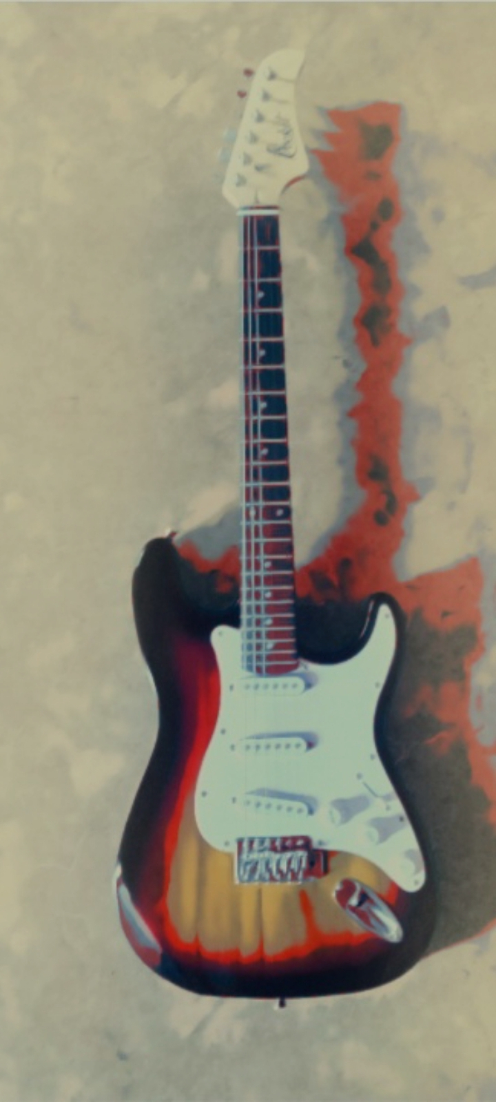 I drew art of my very first guitar - My, Music, Art, Art, Drawing, Guitar, Longpost