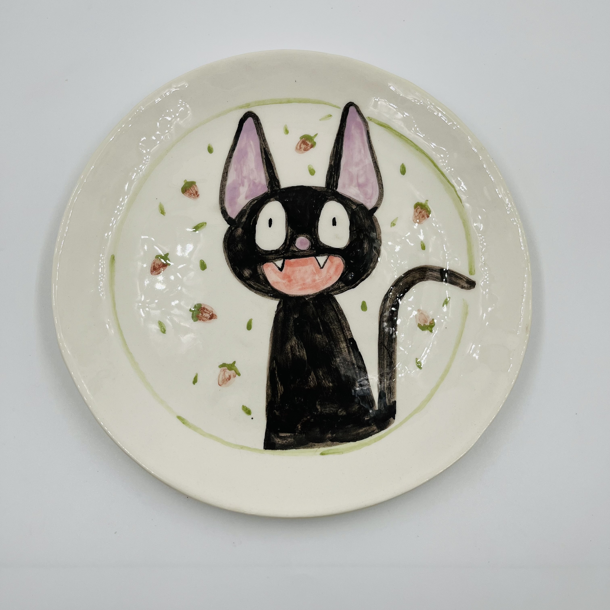 My - My, Ceramics, Plate, Handmade, Kiki's delivery service, Longpost, Needlework without process