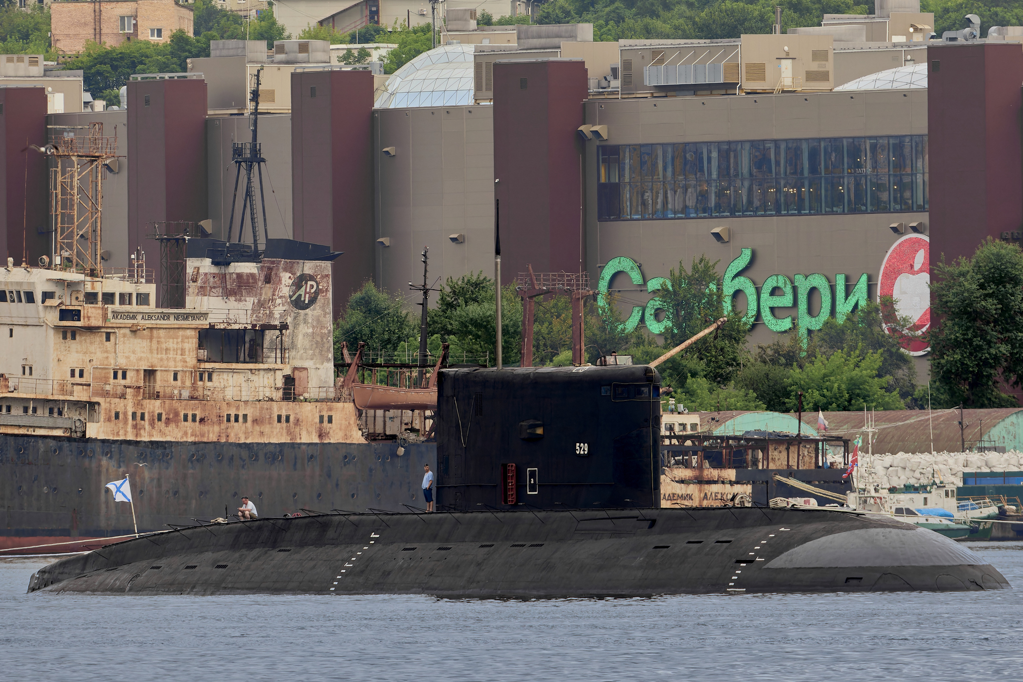 Parade of the Pacific Fleet of the Russian Navy (Vladivostok) - My, Canon, Navy, Navy Day, Pacific Fleet, Vladivostok, Military equipment, Warships, Submarine, Parade, Longpost