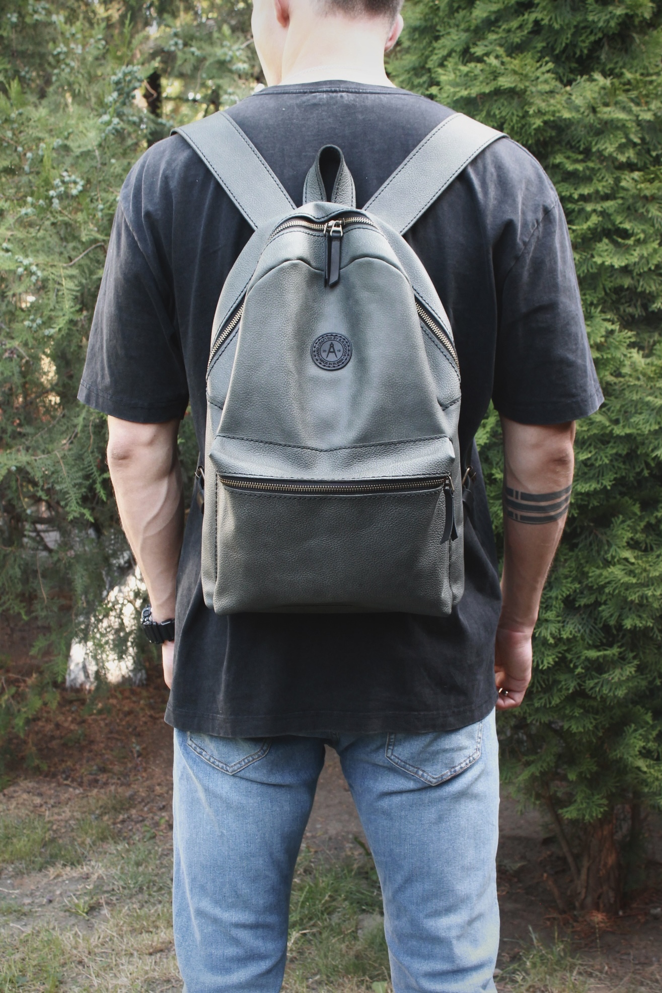 DIY backpack - My, Leather products, Natural leather, Needlework with process, Backpack, With your own hands, Hobby, Creative people, I share, Longpost