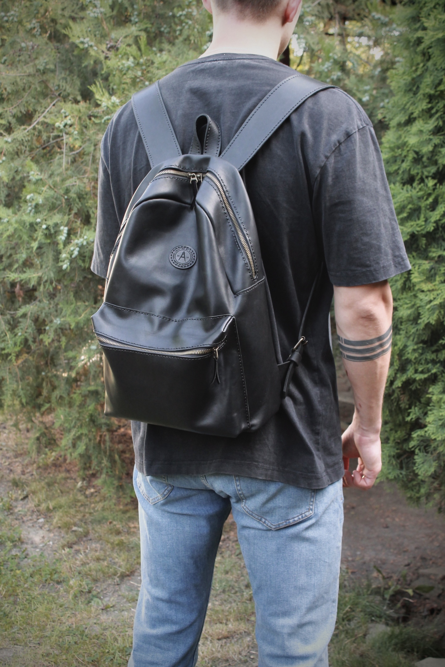 DIY backpack - My, Leather products, Natural leather, Needlework with process, Backpack, With your own hands, Hobby, Creative people, I share, Longpost