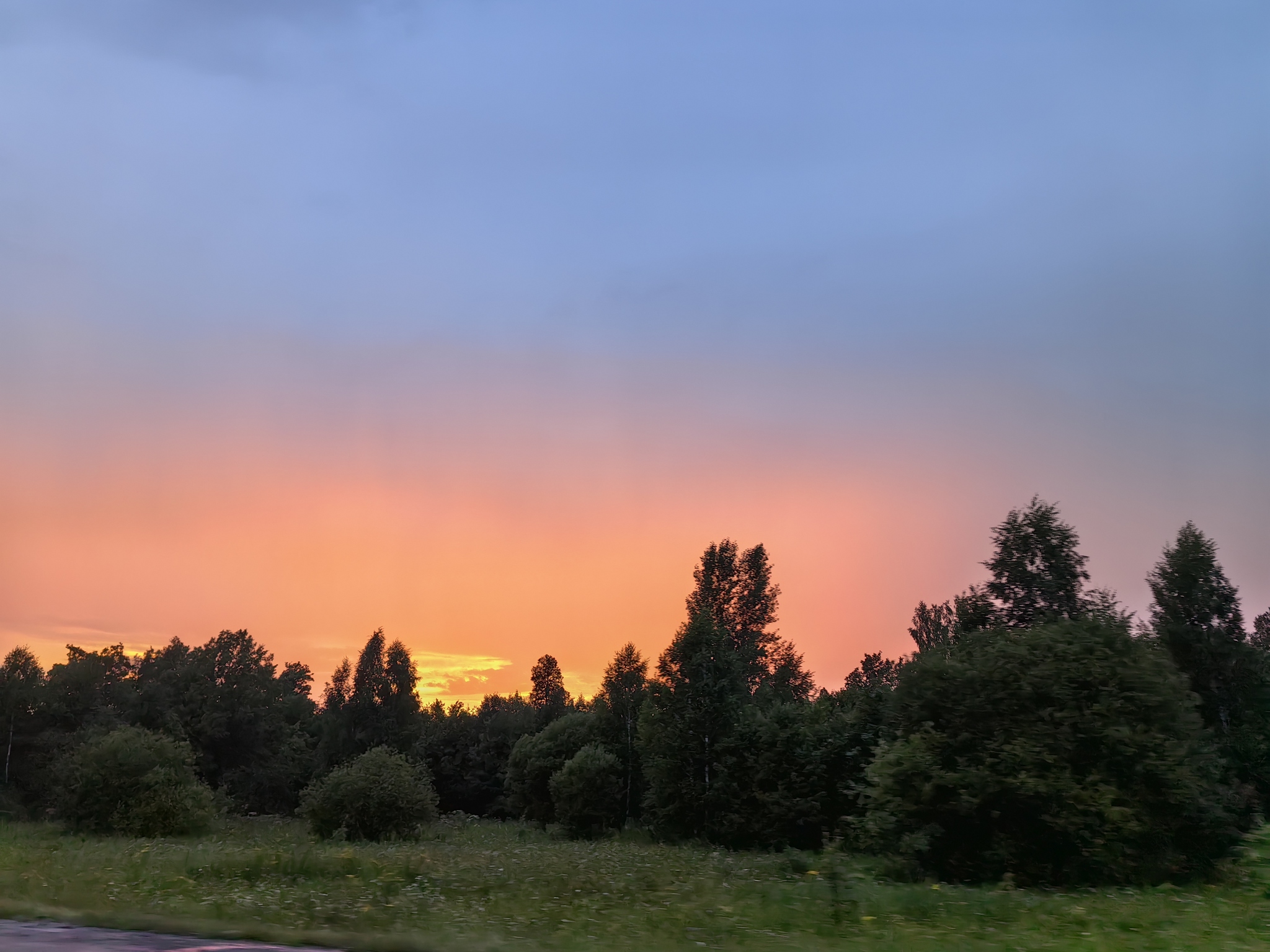 Sunset in Bashkortostan - My, Vacation, Russia, Regions, Road trip, Sunset, Bashkortostan, The photo