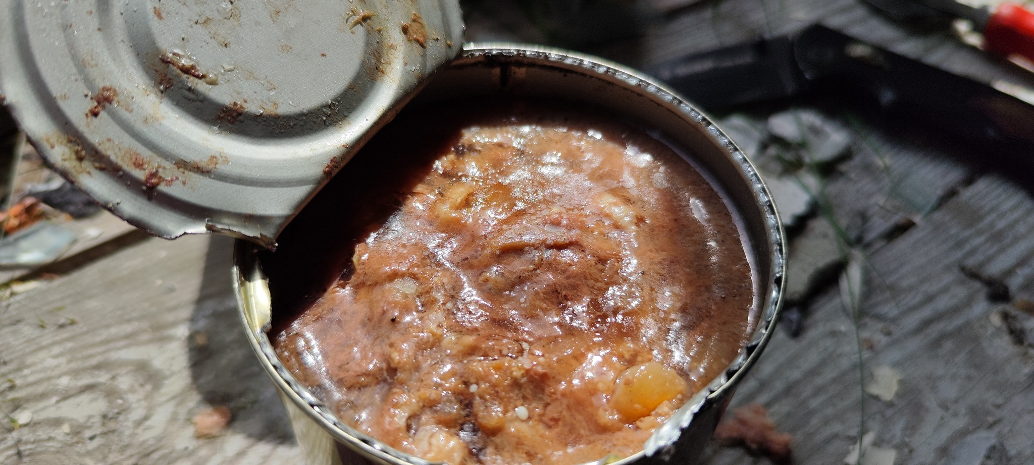 Canned zhuzhevo up to two hundred rubles. Continuation - My, Food, Canned food, Overview, Cooking, Tasting, Men's cooking, Mobile photography, Video VK, Video, Longpost, Snack