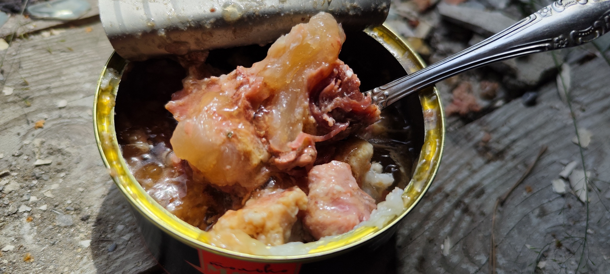 Canned zhuzhevo up to two hundred rubles. Continuation - My, Food, Canned food, Overview, Cooking, Tasting, Men's cooking, Mobile photography, Video VK, Video, Longpost, Snack