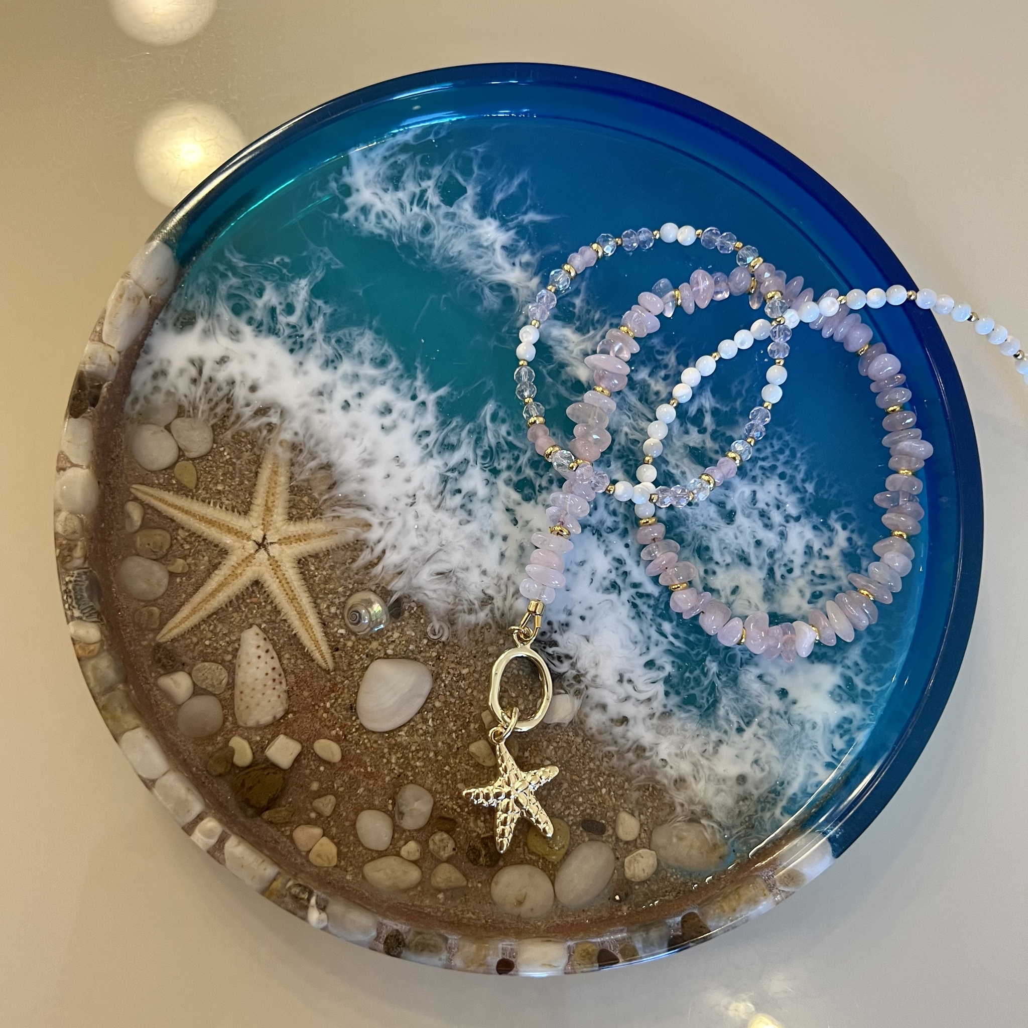 Epoxy sea - My, Epoxy resin, Needlework without process, Creation, Sea, Longpost