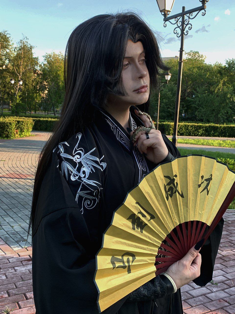 A Few Black Flowers - My, Blessing of the Celestials, Cosplay, Hua Cheng, Longpost, The photo