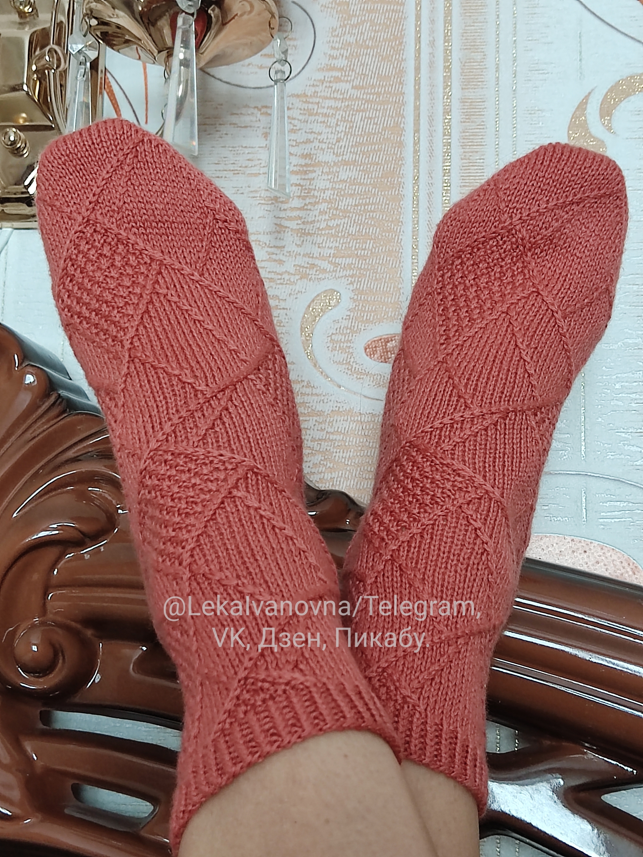 Knitted socks with patterns - My, Socks, Knitting, Knitting, Jacquard, Wool, Yarn, Handmade, With your own hands, Longpost, Needlework without process