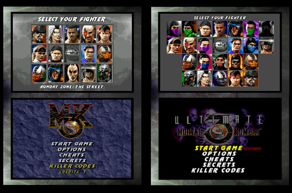 Mortal Kombat 3 Ultimate - Roster ... Смертельная Битва - Персонажи - Файтинг, Компьютерные игры, Mortal Kombat, Мк3, Mortal Kombat 3, Ультиматум, Sega, Персонажи, Ростер, Игровые обзоры, Новости игрового мира, Длиннопост