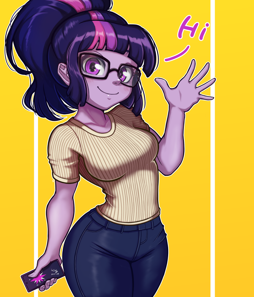 Twilight crayon with glasses - My little pony, Twilight sparkle, Sci-Twi, Art, The-park, Equestria girls