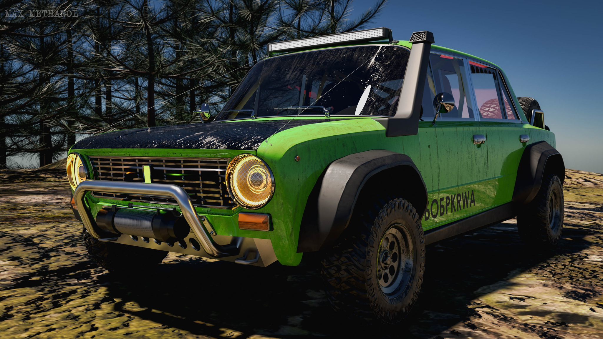 2101 OFF-ROAD 3D версия 2 - Blender, 3D моделирование, 3D, Дизайн, Длиннопост