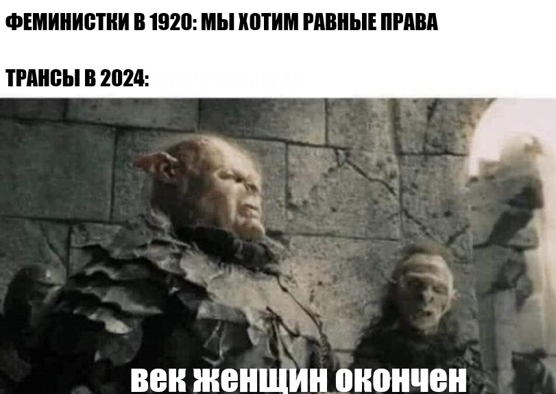 Ответ на пост «В финале женского бокса на Олимпиаде-2024 будут биться 2 транса» - Моё, Олимпийские игры, Бокс, Трансгендеры, Властелин колец, Картинка с текстом, Мемы, Ответ на пост