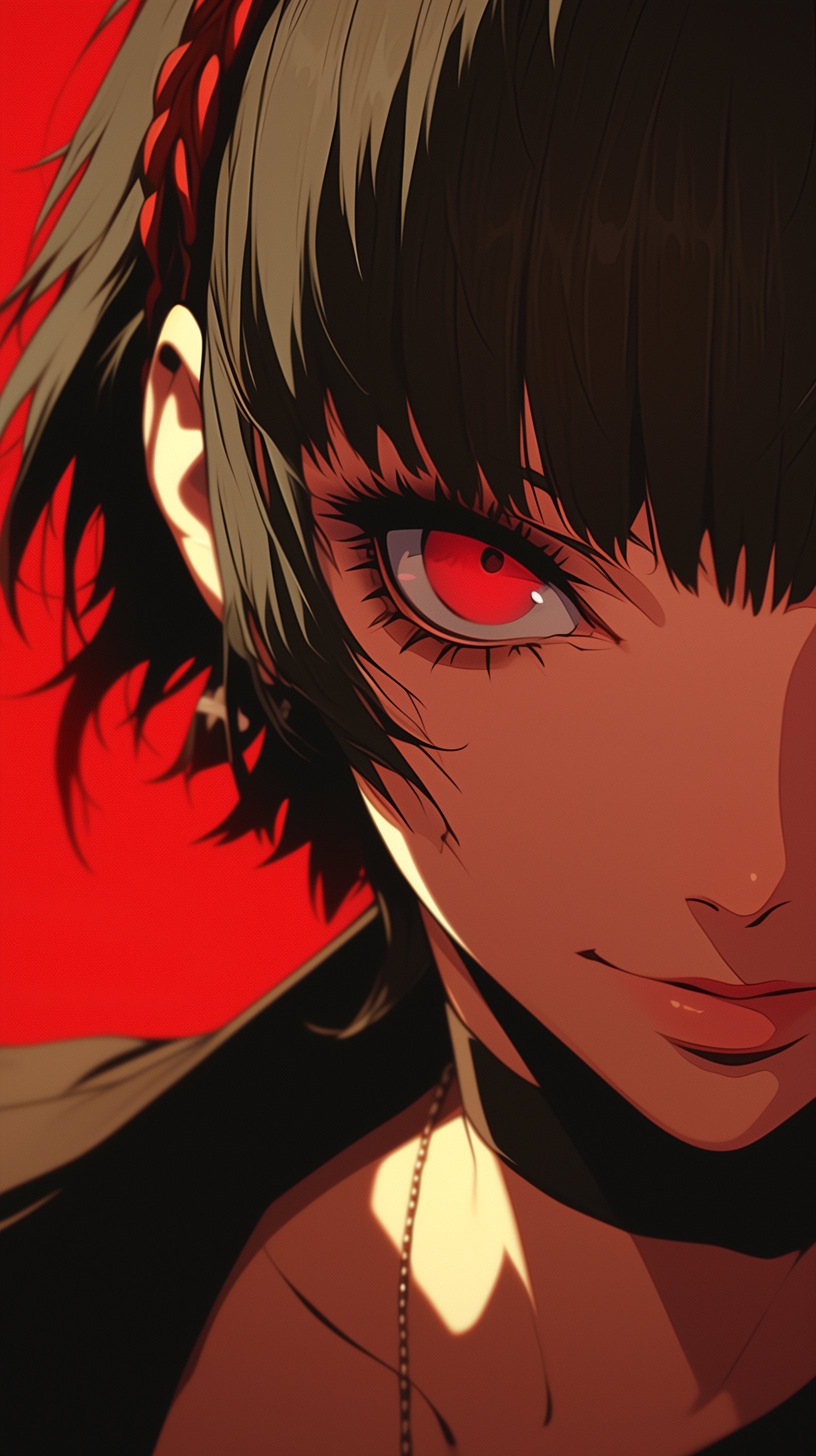 Makoto - Art, Anime, Anime art, Persona, Persona 5, Niijima Makoto, Games, Game art, Neural network art, Longpost