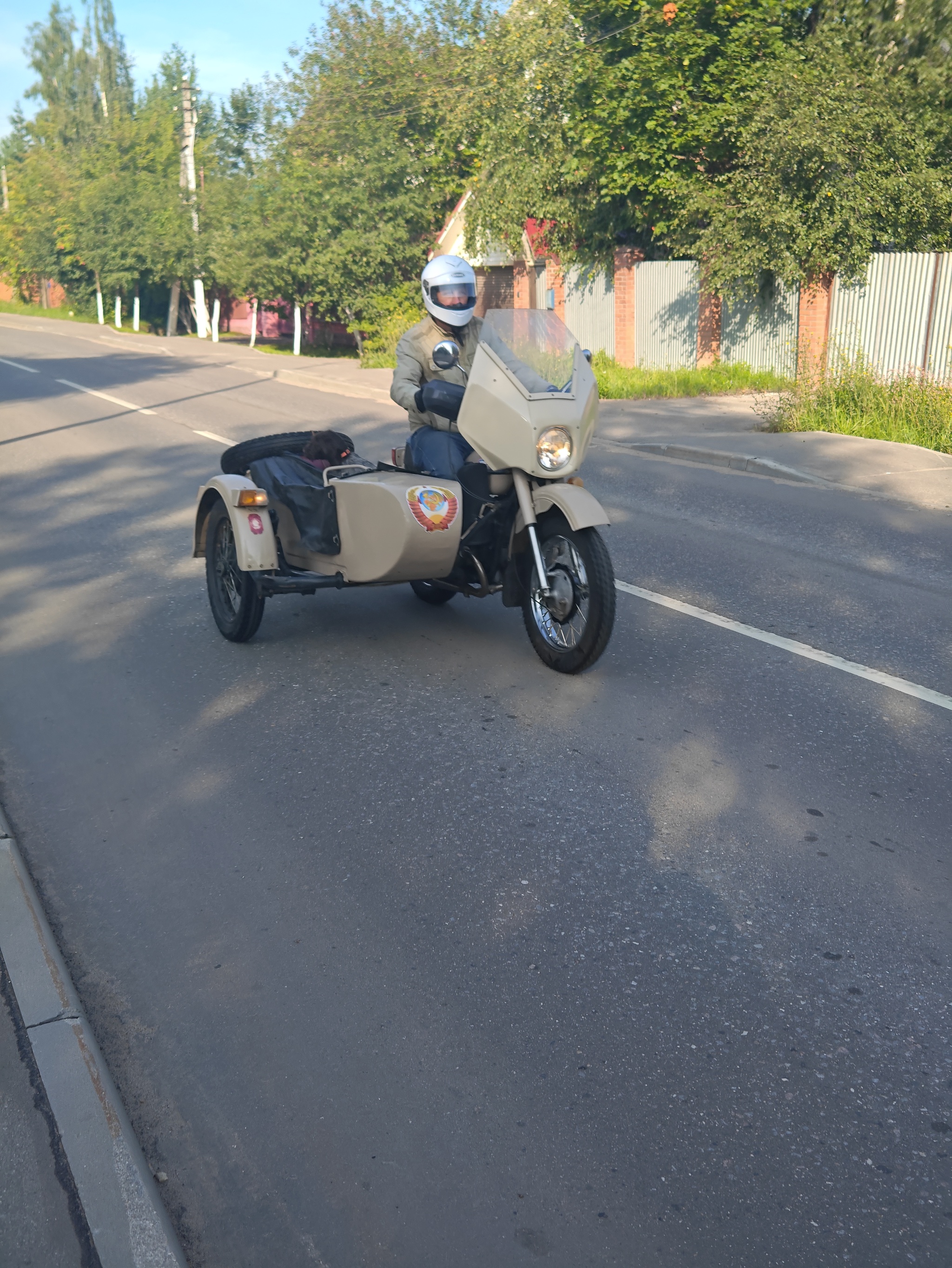 Made in USSR - My, Morning, Moto, The photo, Road, Transport, the USSR, Made in USSR