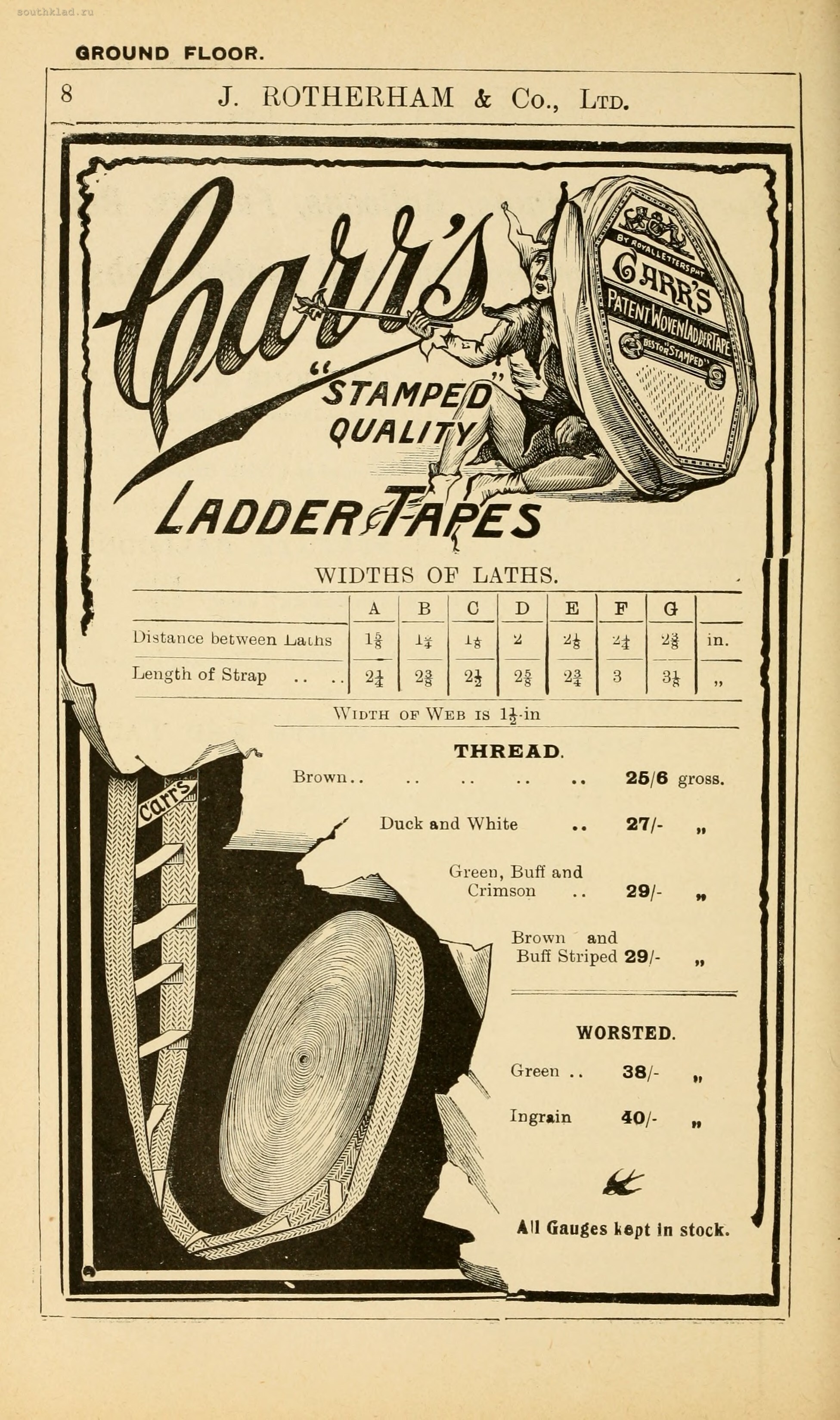 General price list of Jeremiah Rotherman & Co goods from 1904 - Images, Books, Price, Products, England, Catalog, Longpost