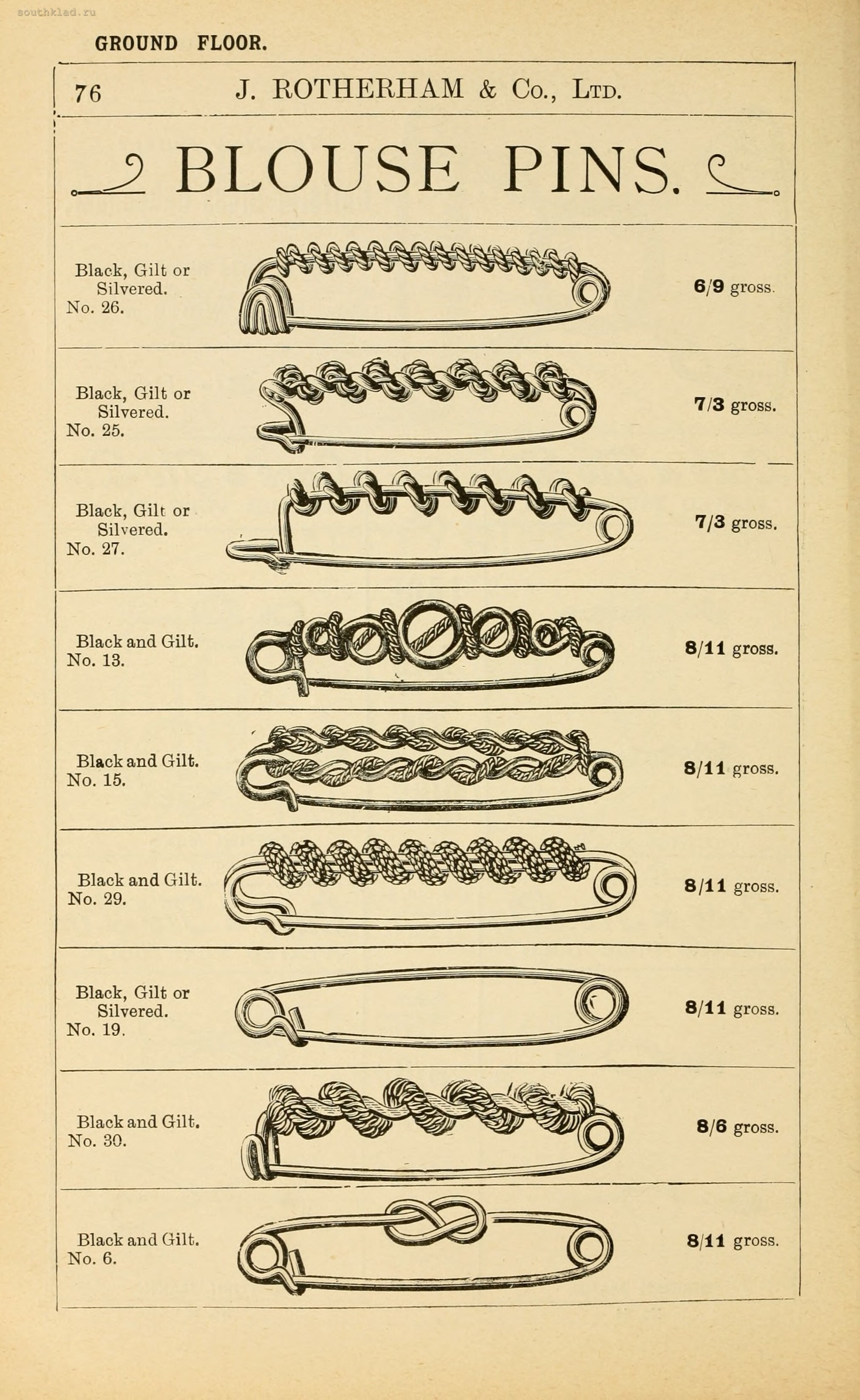 General price list of Jeremiah Rotherman & Co goods from 1904 - Images, Books, Price, Products, England, Catalog, Longpost