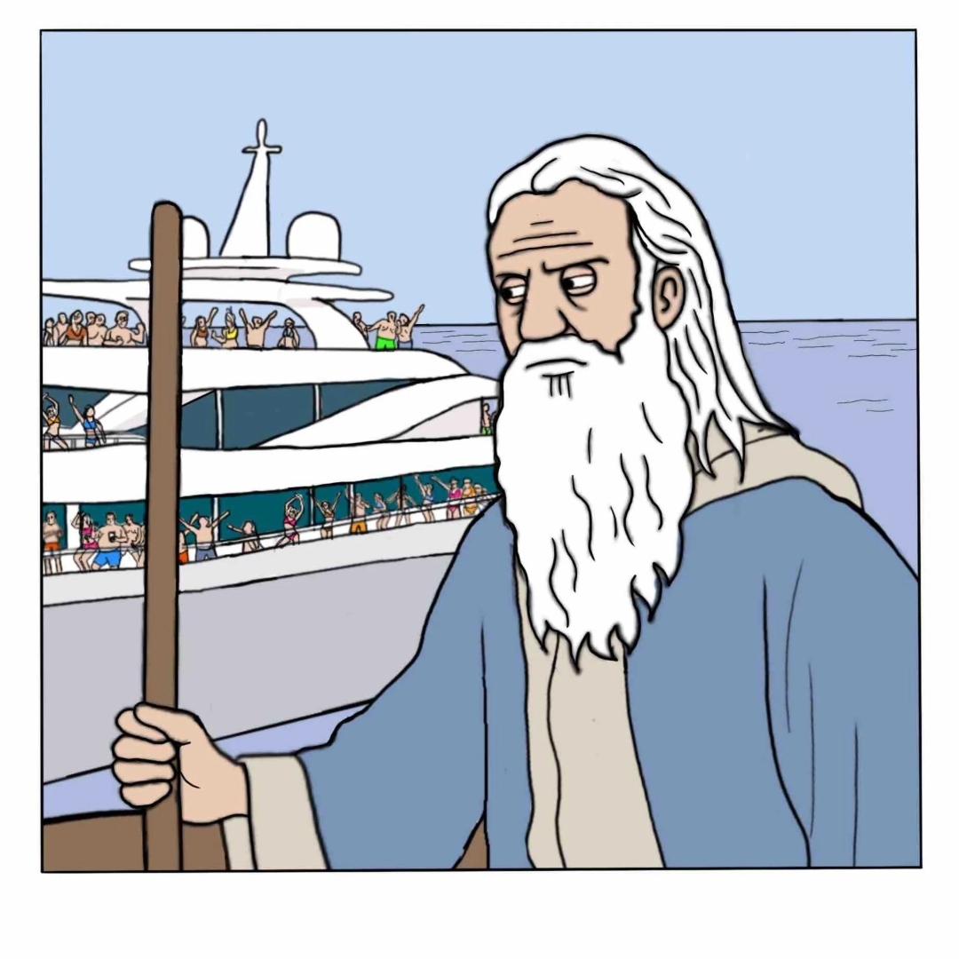 Noah - My, Translated by myself, Comics, Humor, Noah, Noah's ark, Fairlygoodcomics, Longpost