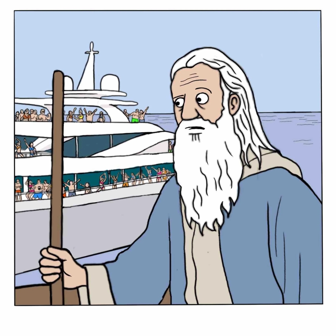 Noah - My, Translated by myself, Comics, Humor, Noah, Noah's ark, Fairlygoodcomics, Longpost