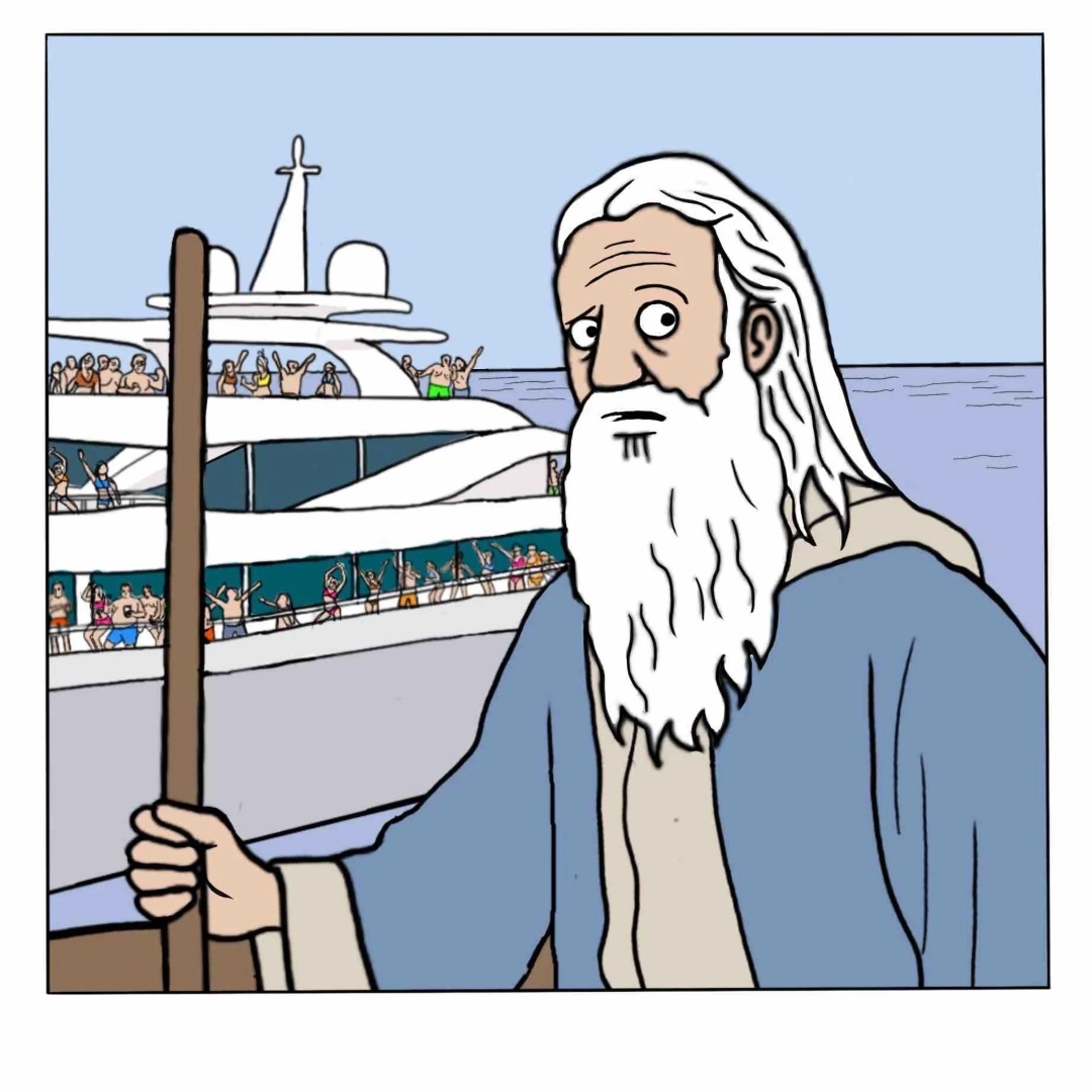 Noah - My, Translated by myself, Comics, Humor, Noah, Noah's ark, Fairlygoodcomics, Longpost