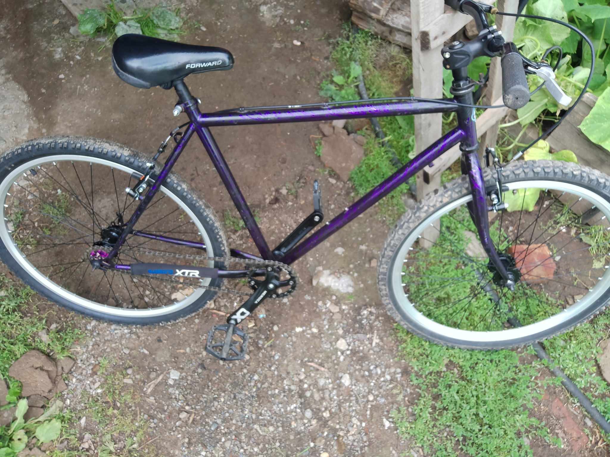 I decided to show the result of restoring and remaking an old MTB - My, A bike, Cyclist, Single, Mtb