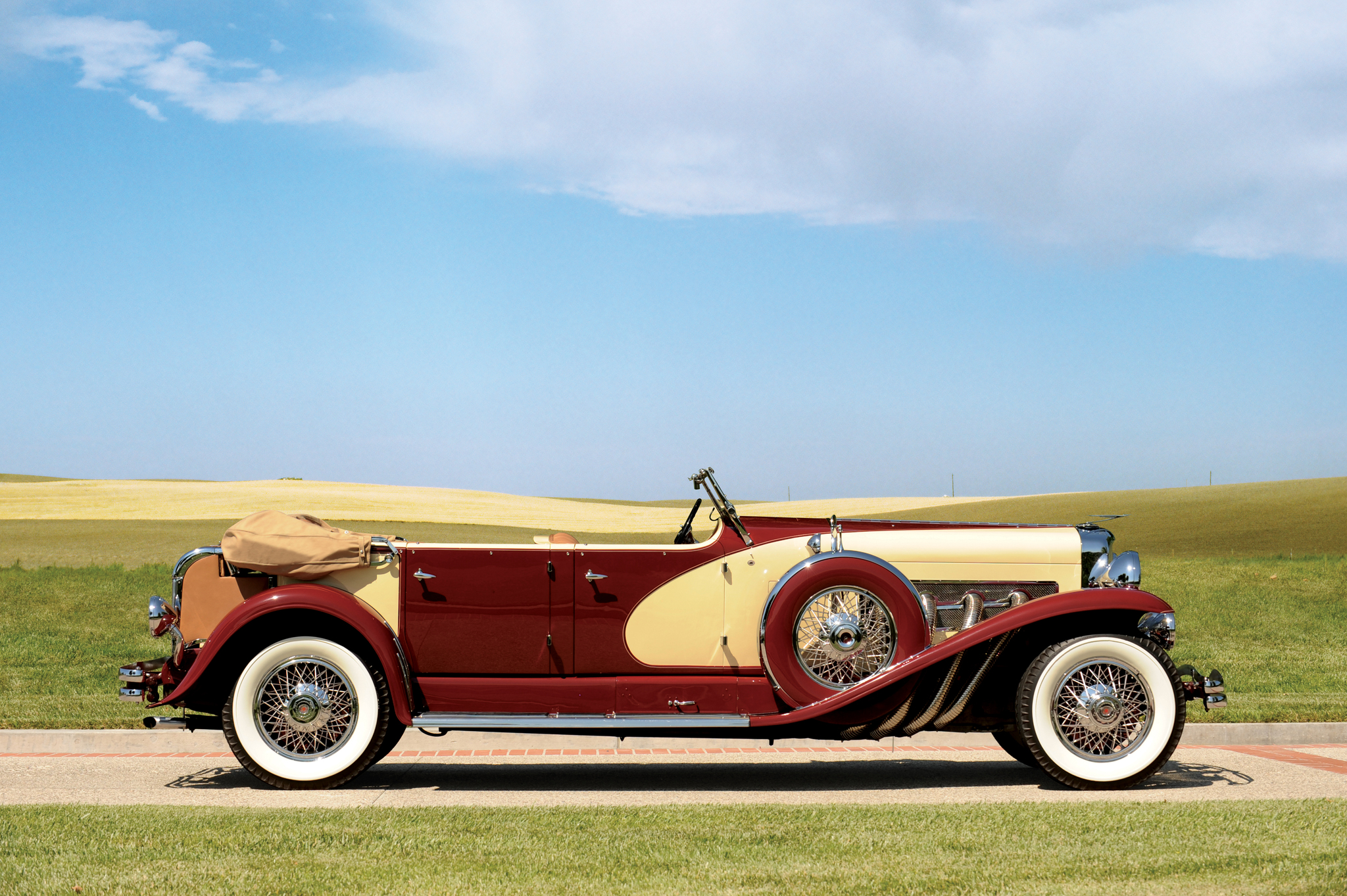 Duesenberg SJ-510-2540 Phaeton by Union City-LaGrande - Retro car, Car history, 1933, Duesenberg, Engine, Dashboard, Interior, Exterior, Longpost