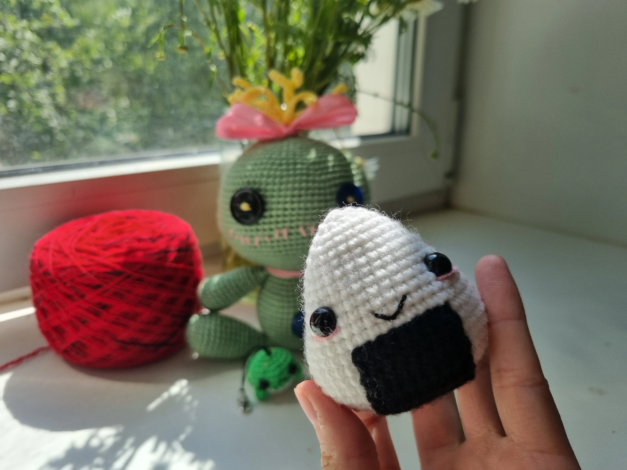 Knitted Chucha and her friends - Knitting, Amigurumi, Crochet, Handmade, Needlework, Needlework without process, Creation, Presents, Children, Author's toy, Father, Chucha, Lilo and Stitch, Onigiri, Toys, Knitted toys, Soft toy, VKontakte (link), Longpost