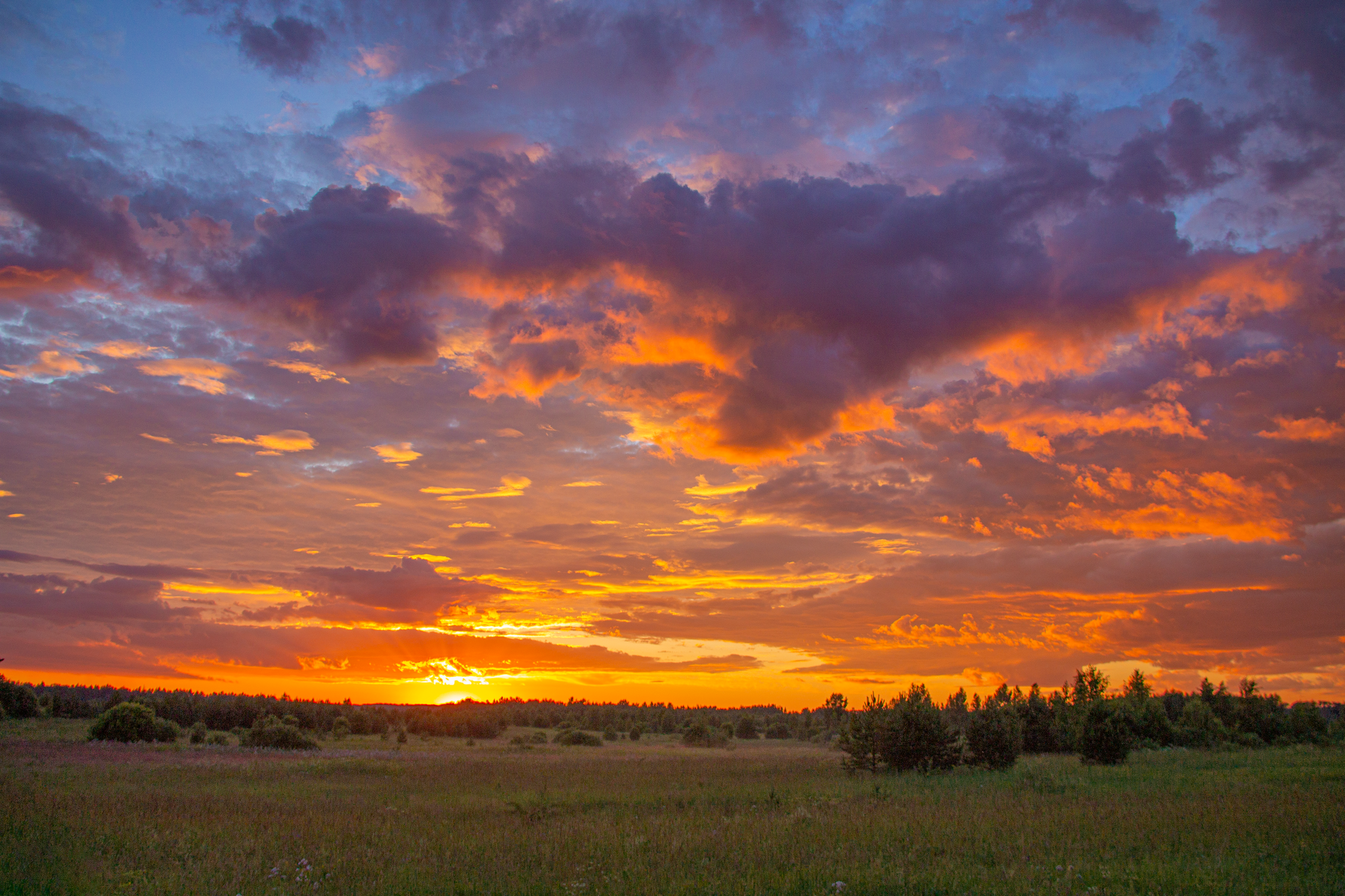 Continuation of the post “Since clouds and sunsets have already begun to compare” - My, Clouds, Sunrises and sunsets, A wave of posts, Reply to post, Nature, Reflection, The photo