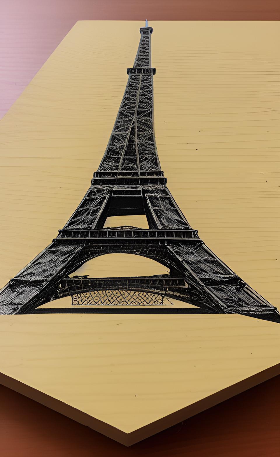 Category “Where does the expression come from” - My, Telegram (link), Neural network art, Artificial Intelligence, Plywood, Expression, Origin, Etymology, History (science), Legend, Paris, Airplane, Eiffel Tower, Innovations, Longpost