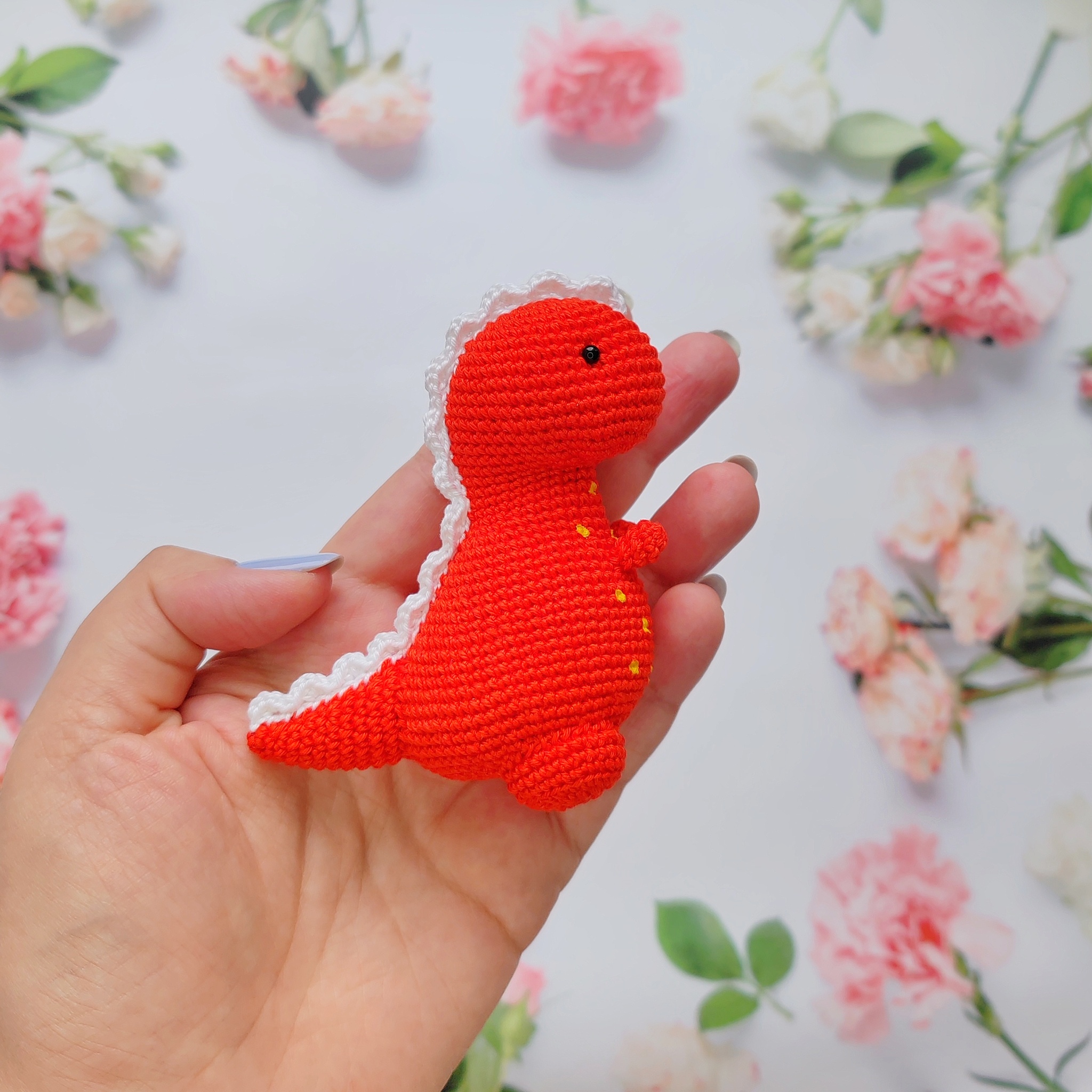 Tomorrowsaurus knitted - My, Crochet, Amigurumi, Needlework without process, Knitted toys, Dinosaurs, Soft toy, Longpost