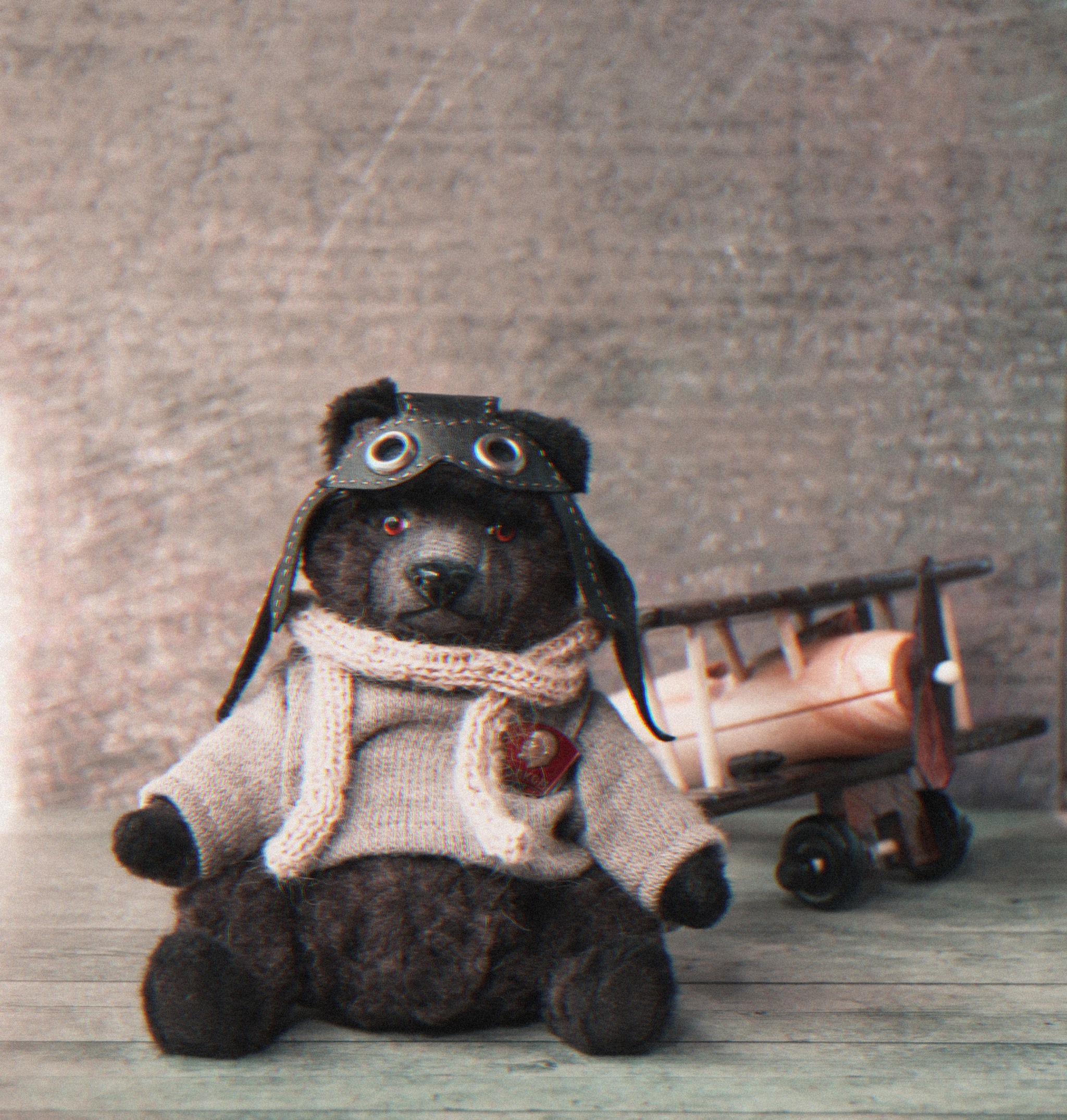 Migratory bear) - My, Handmade, Toys, Teddy bear, The Bears, Pilots, Longpost, Needlework without process