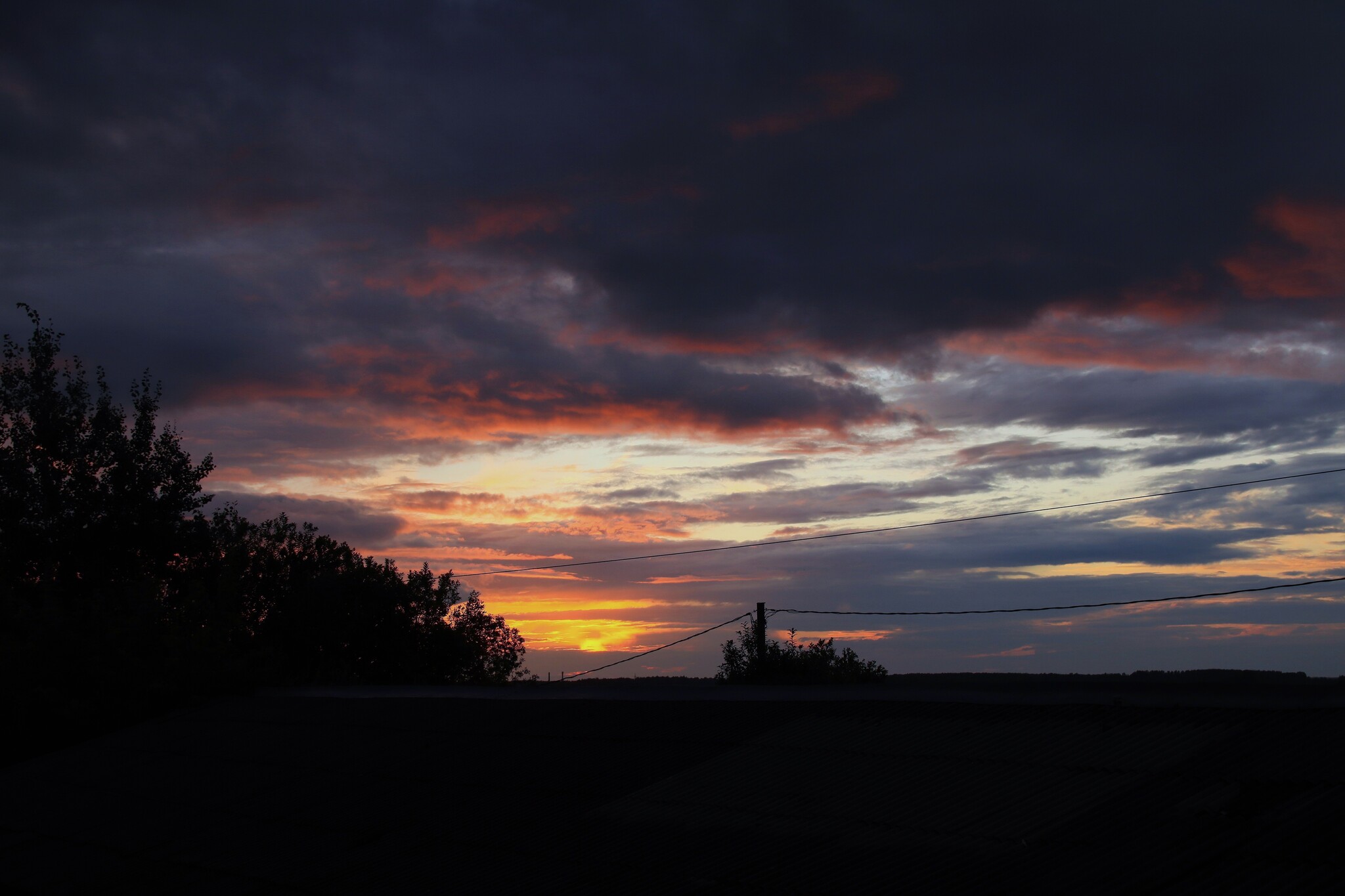 Sunset 08/07/2024, Sheksna village - My, Sunset, Sunrises and sunsets, Sheksna, Vologodskaya Oblast, Canon, Summer, Longpost, The photo