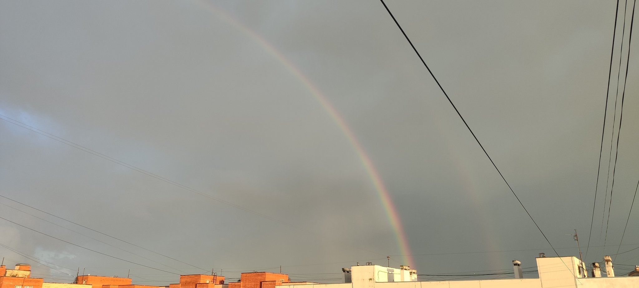 Everyone loves rainbows here. I have them - Rainbow, Evening, Longpost, The photo