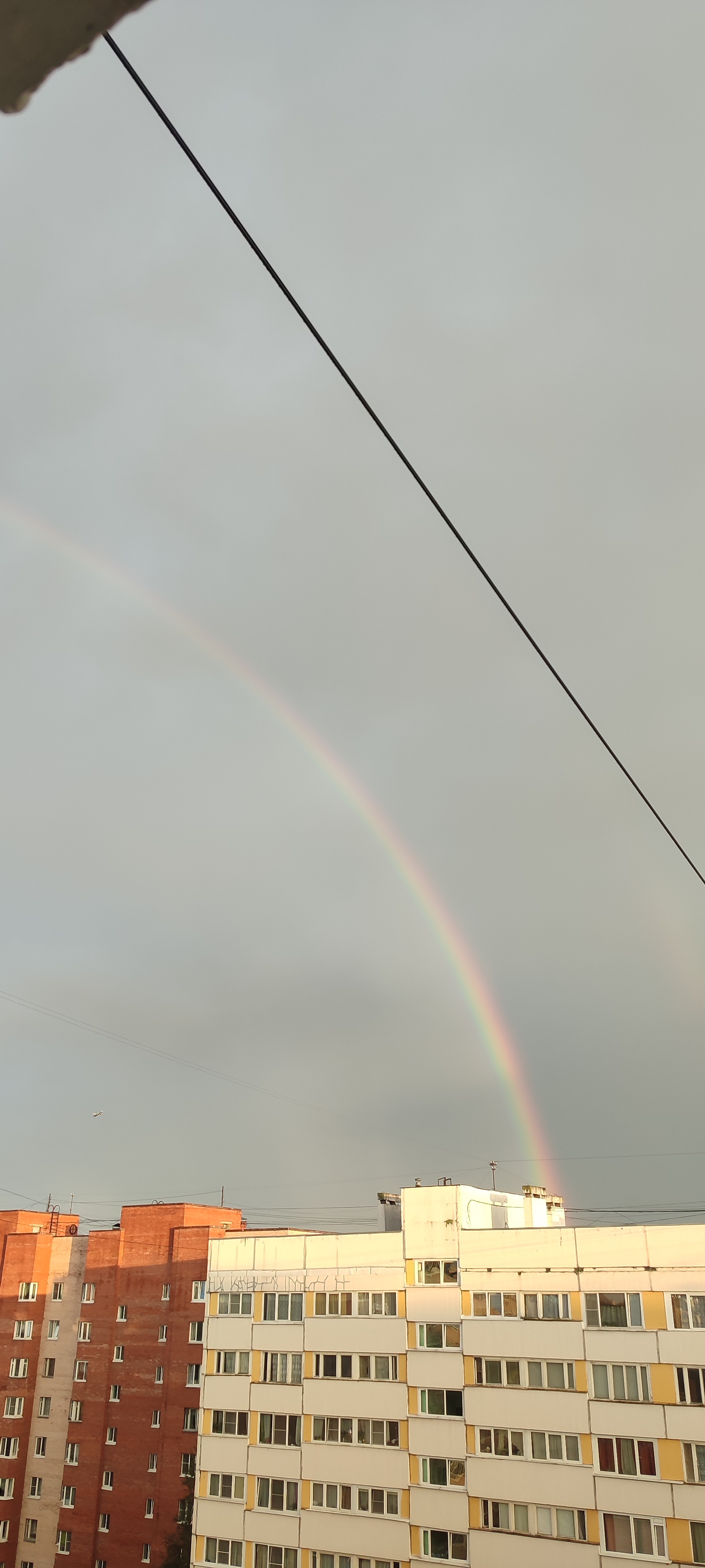 Everyone loves rainbows here. I have them - Rainbow, Evening, Longpost, The photo