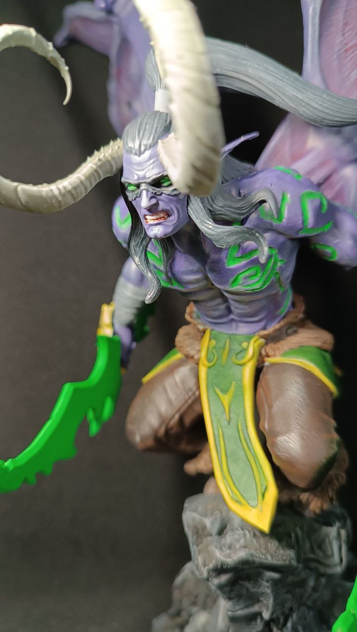 Illidan - My, Figurines, 3D печать, Painting, 3D printer, 3D, Longpost