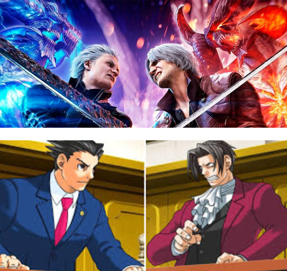 As they would say in the West: “Gayz, ay fink ay hev e theory”... - My, Memes, Ace Attorney, Devil may cry, Computer games