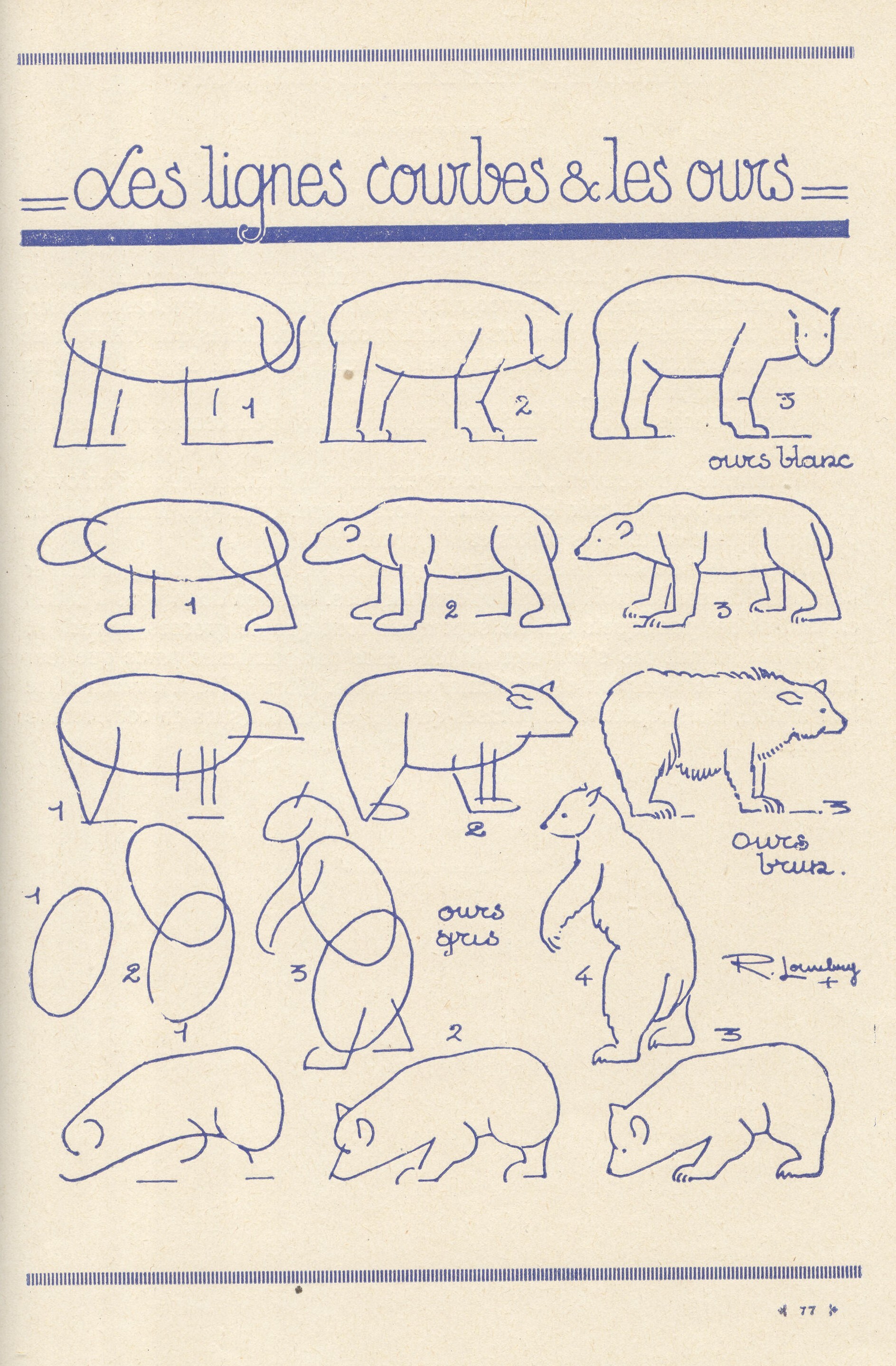 How to easily learn to draw animals - Images, Books, France, Beginner artist, Tutorial, Painting, VKontakte (link), Longpost