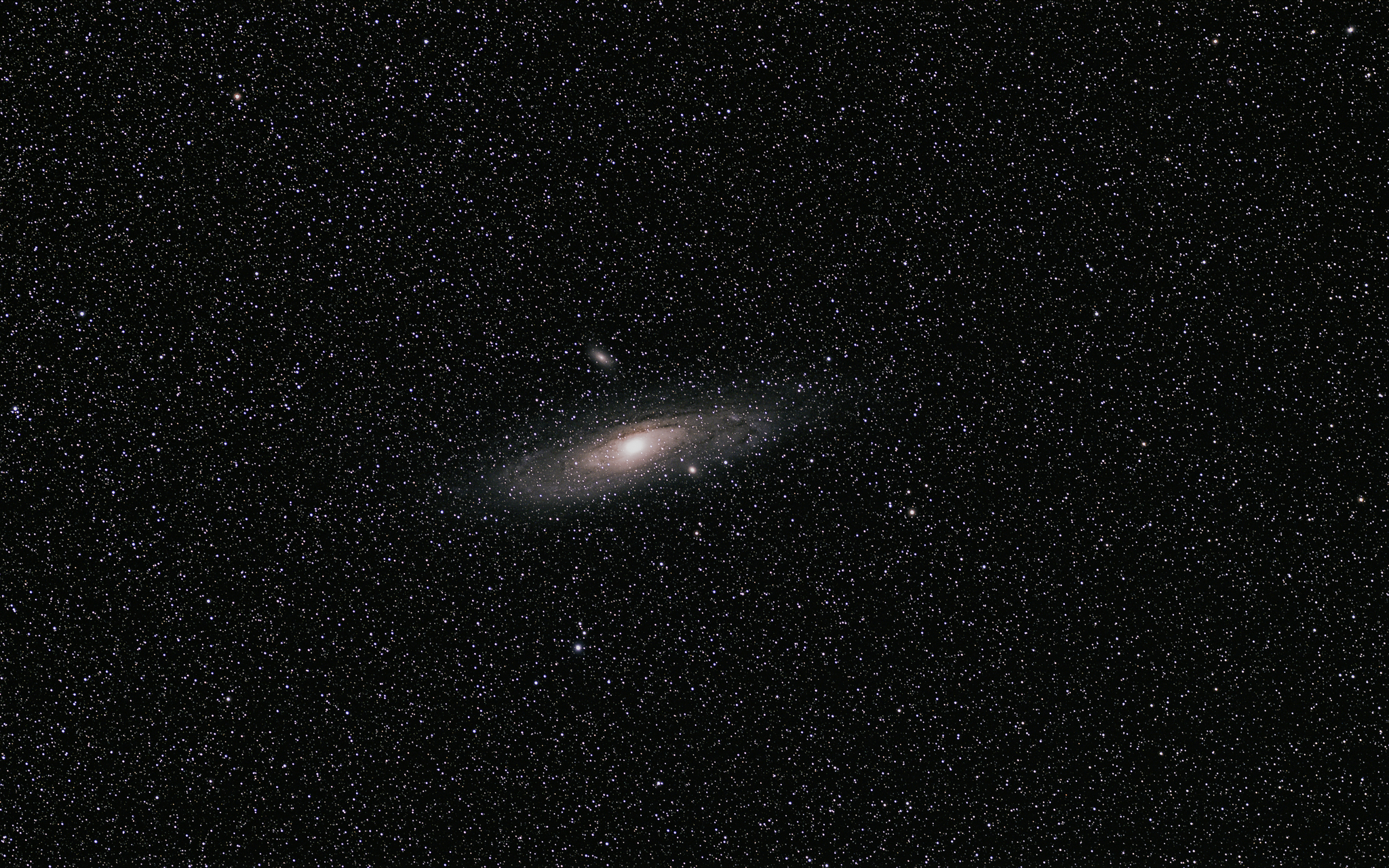 Andromeda Galaxy - My, Andromeda Nebula, Galaxy, Astrophoto, Stars, Night