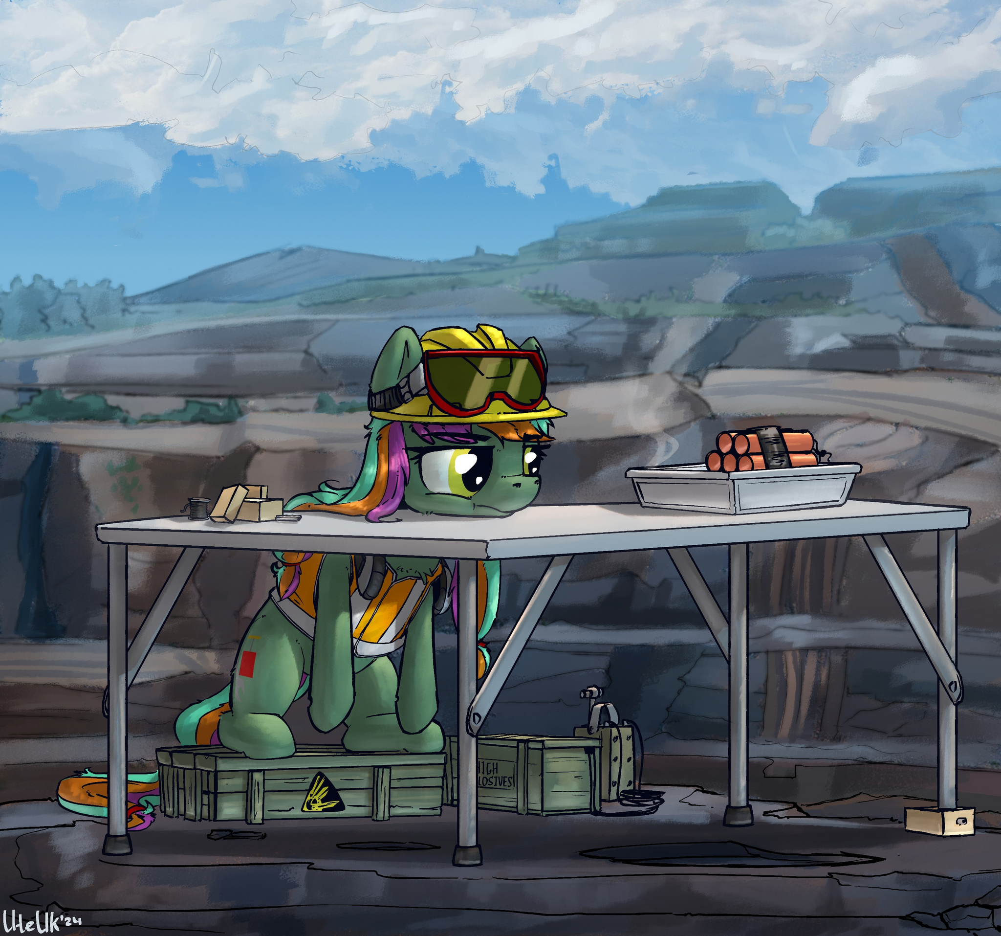 This stuff takes forever to brew... - My little pony, Original character, Explosives, VKontakte (link)