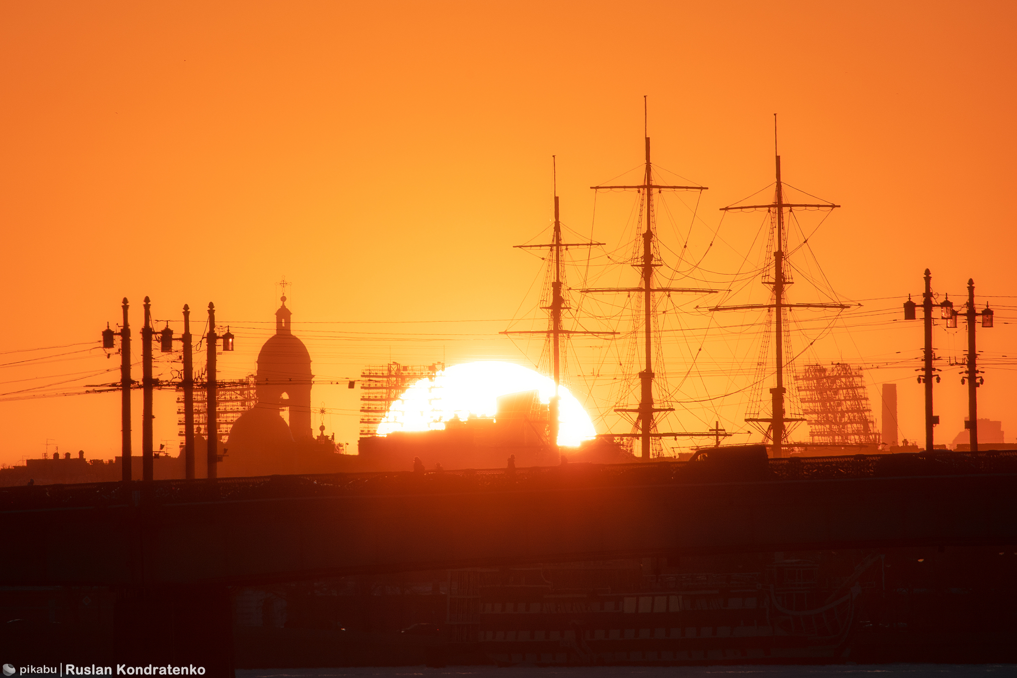 Sunset from Voskresenskaya embankment - My, Saint Petersburg, The photo, Canon, Town, Collage, Sunset, Evening, Peter-Pavel's Fortress, Peter and Paul Cathedral, Longpost