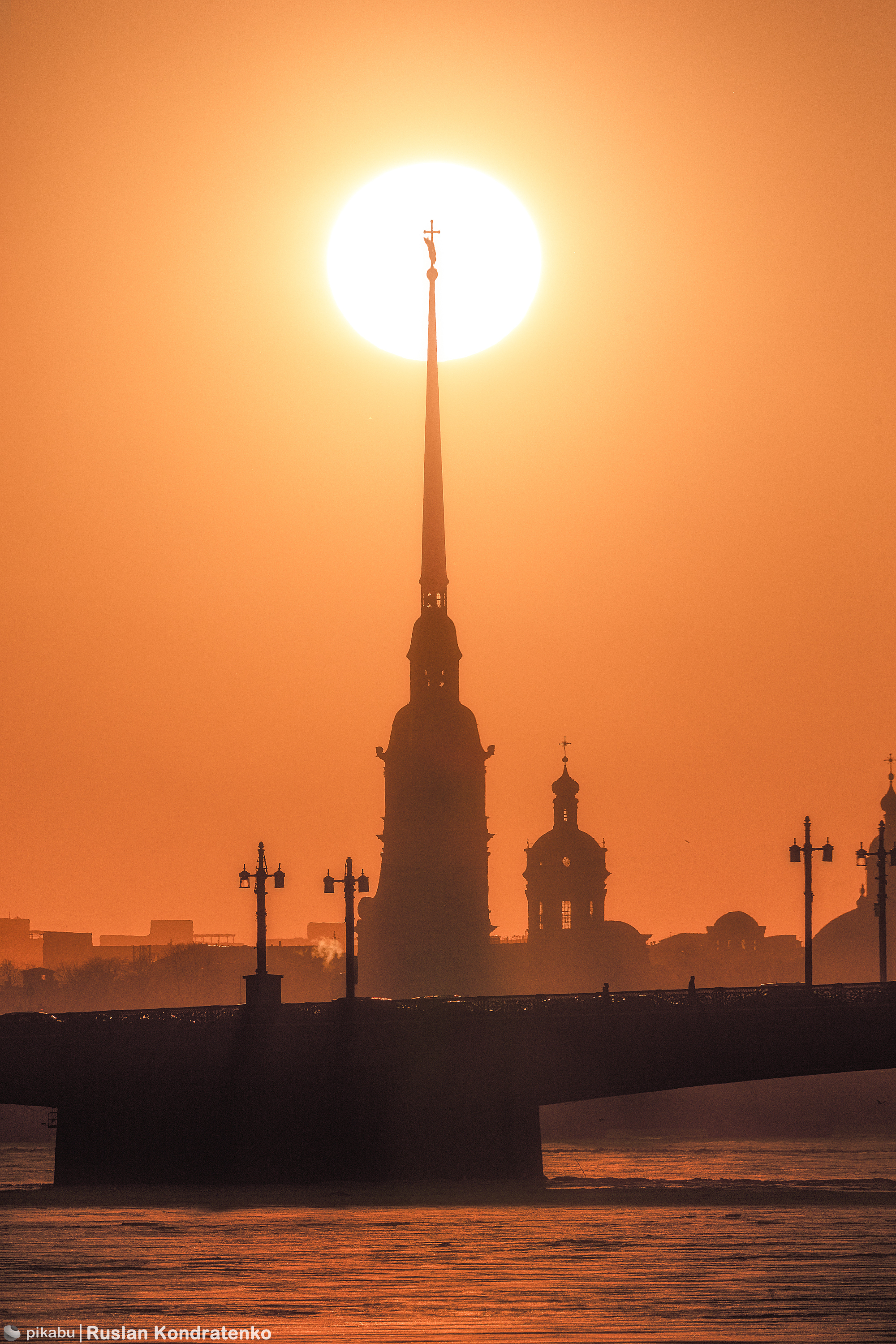 Sunset from Voskresenskaya embankment - My, Saint Petersburg, The photo, Canon, Town, Collage, Sunset, Evening, Peter-Pavel's Fortress, Peter and Paul Cathedral, Longpost