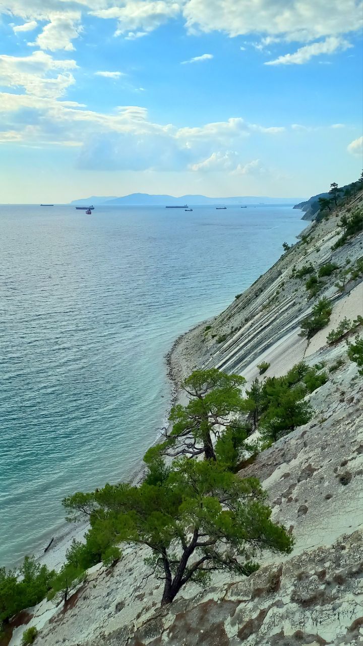 There's Novorossiysk in the distance - My, Black Sea, Coast, Beautiful view